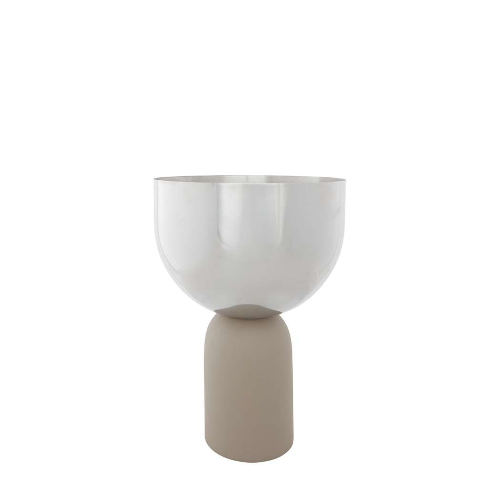 Torus Vaso para Plantas Ø22 Prateado/Taupe - AYTM