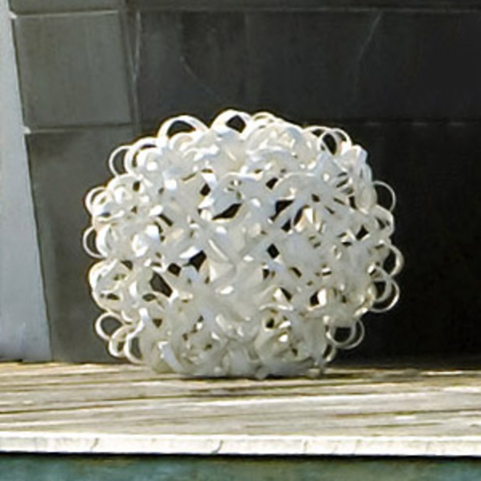 ICONE Salsola design-valaisin ulkokäyttöön, valkoinen, 48cm