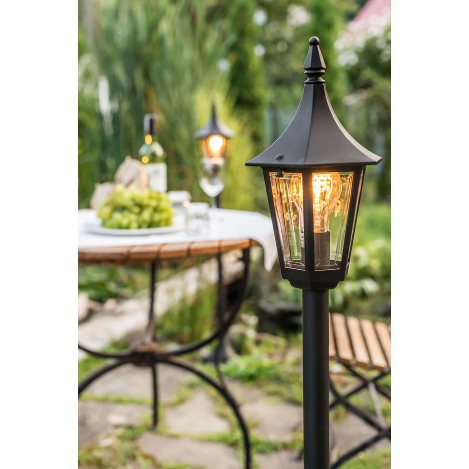 Rimini/Milano Udendørs Bedlampe Stor t/Beton Forankring Sort Norlys - Terrasse - Aluminium