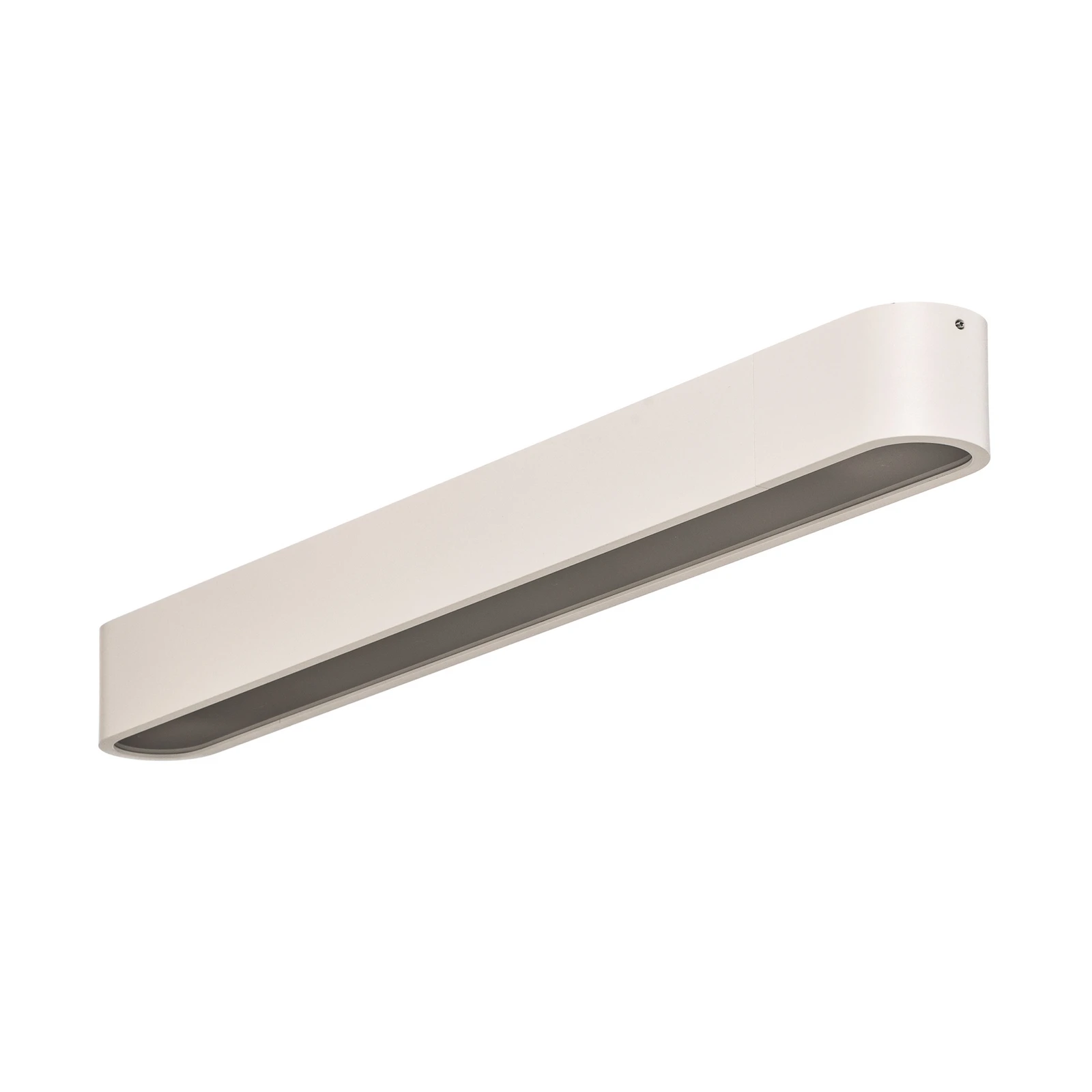 Plafonnier Soft, 63 x 6 cm, blanc, aluminium, G13