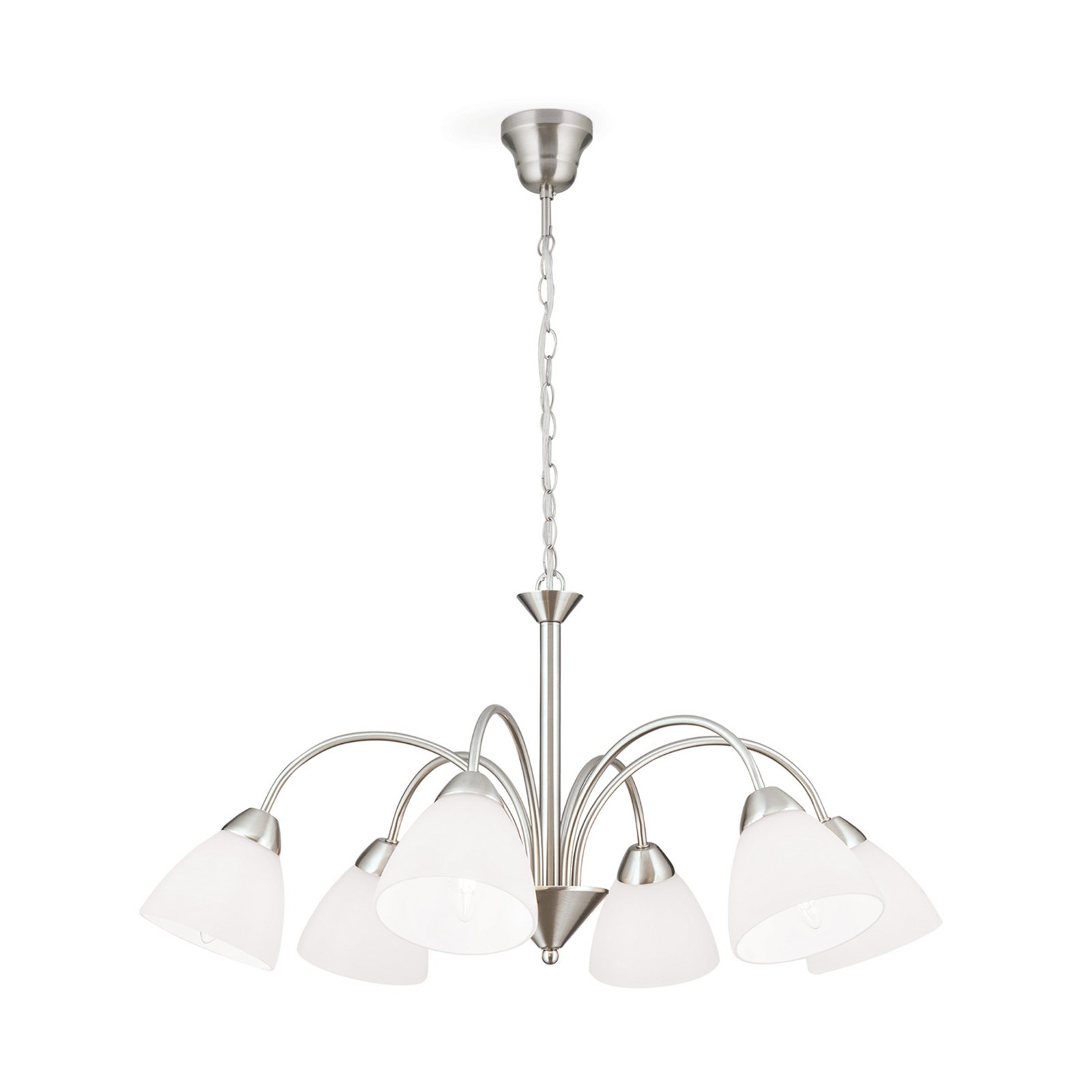 Kinga Hanging Light Charming Six Bulbs - Nickel