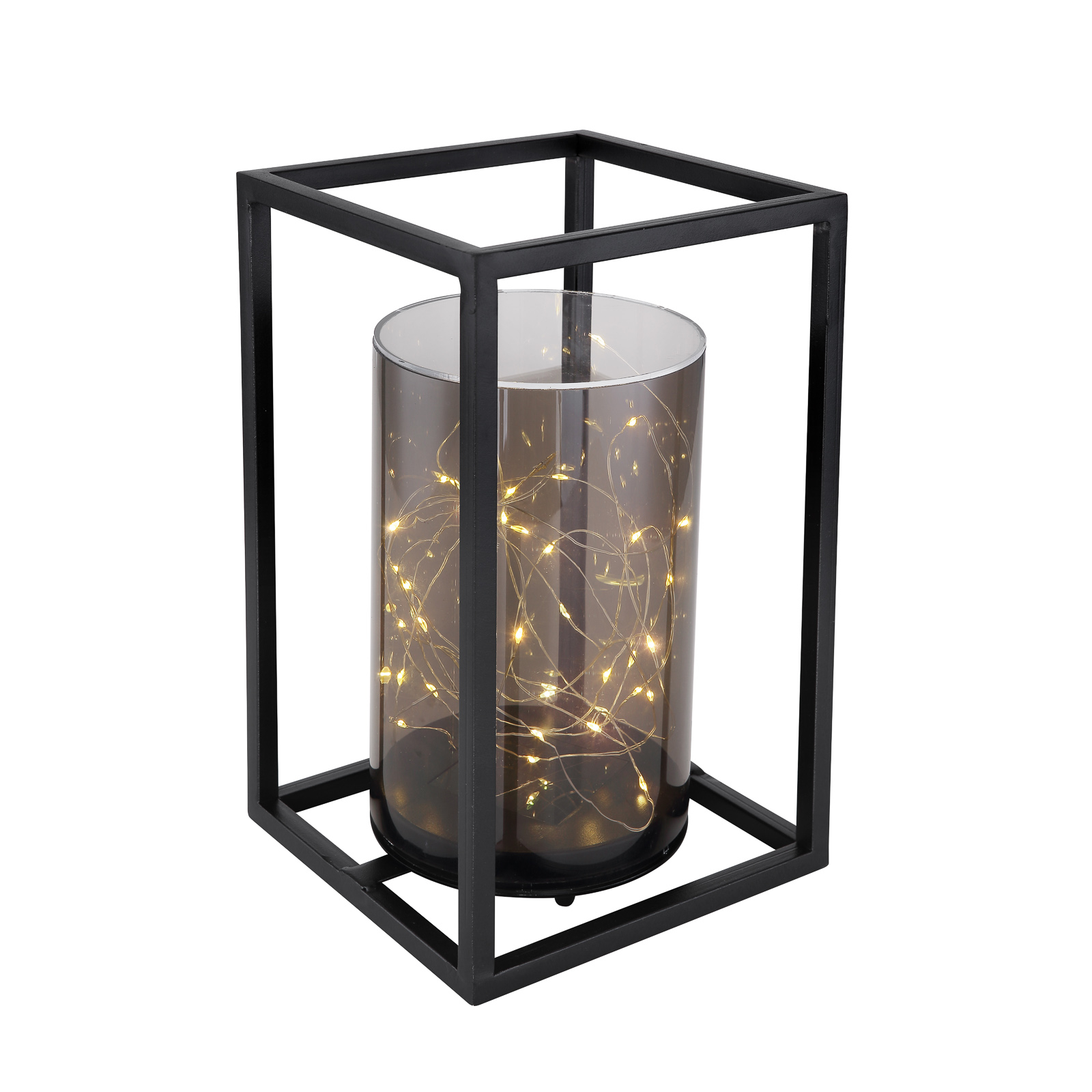 LED-solcellelampe 33817 med metallrammer