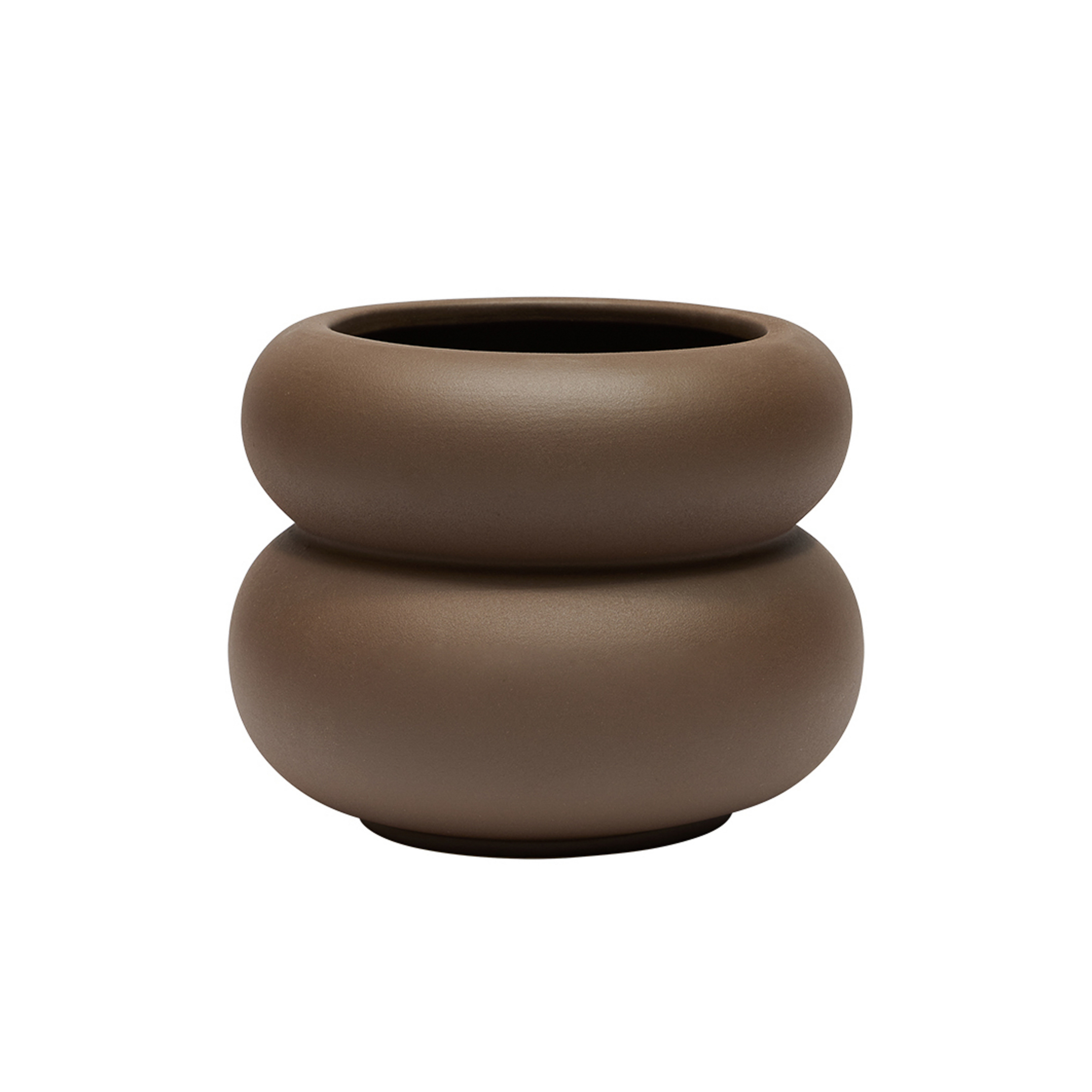 Květináč Kupla, hnědý, výška 19 cm – OYOY Living Design