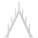 Candelabro Circum, puntiagudo, 7 llamas, blanco