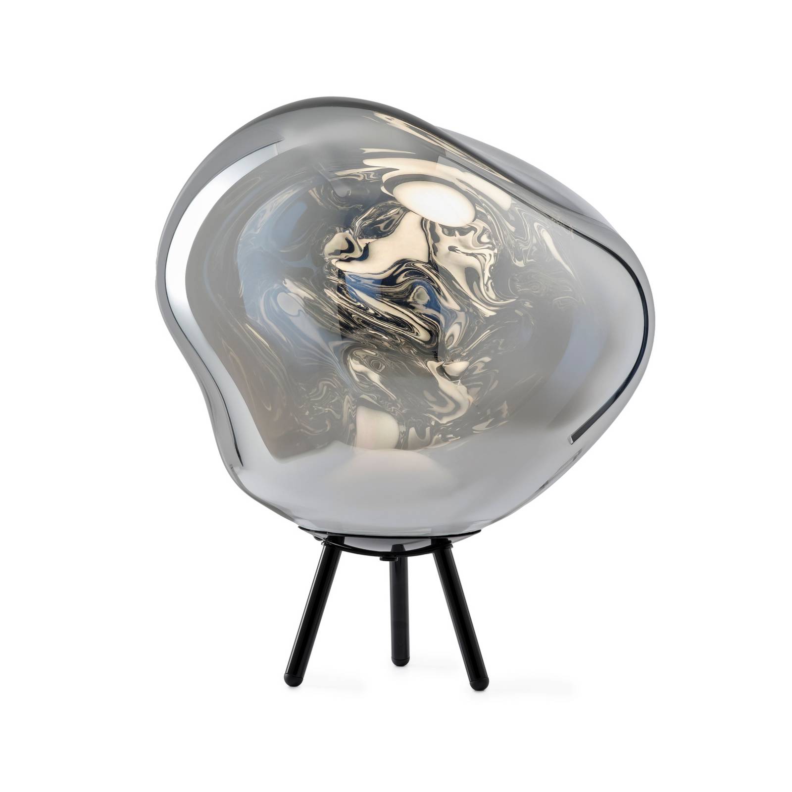 Tom Dixon LED-Akku-Terrassenlampe Melt large, silberfarben