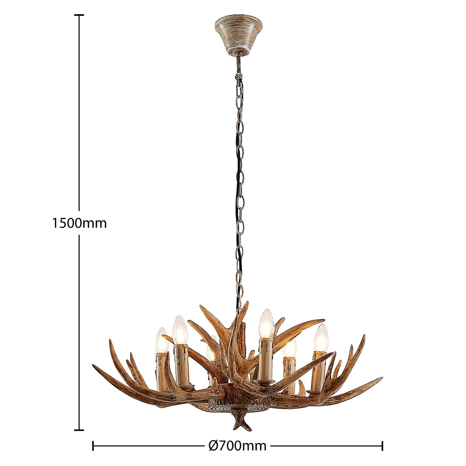 Tejask 6 Candeeiro Suspenso Ø70 Brown - Lindby