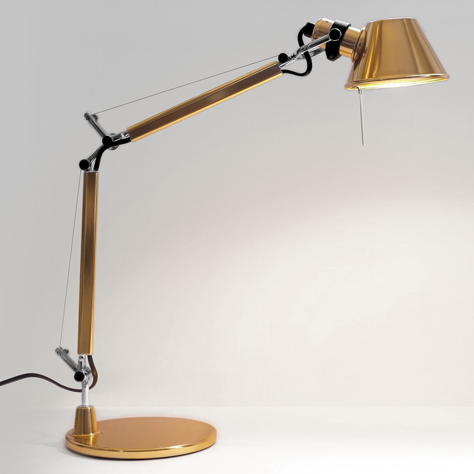 Artemide Tolomeo Micro stolní lampa, zlatá