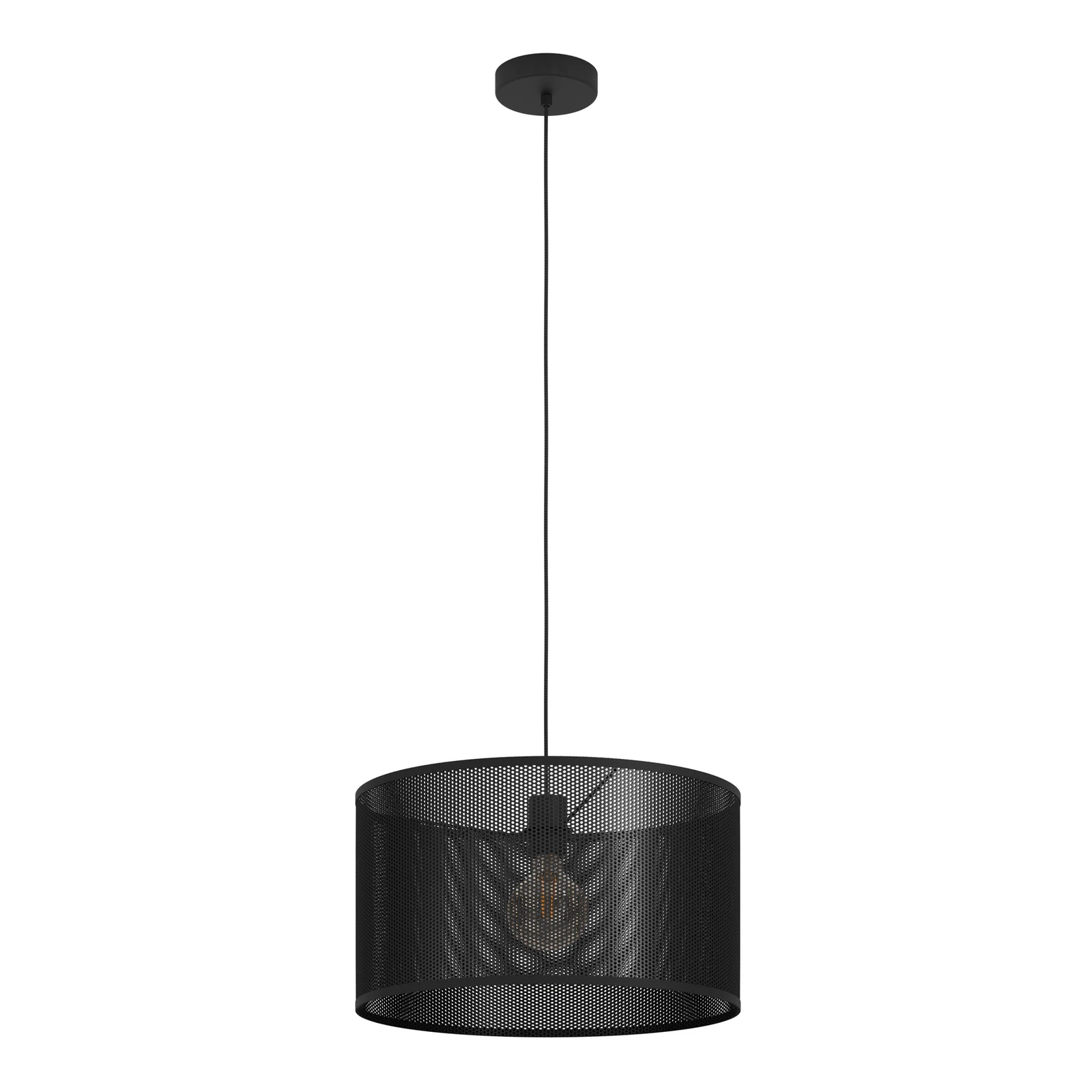 Hanglamp Manby, Ø 45 cm, zwart, staal