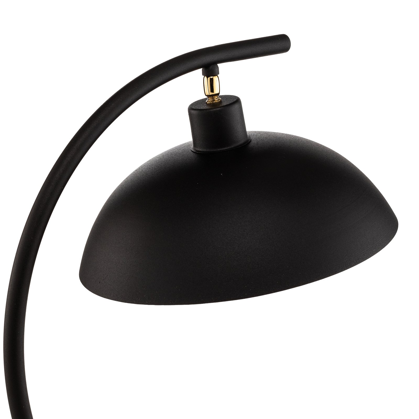 Stolná lampa 1036, jedno-plameňové, čierno-zlaté