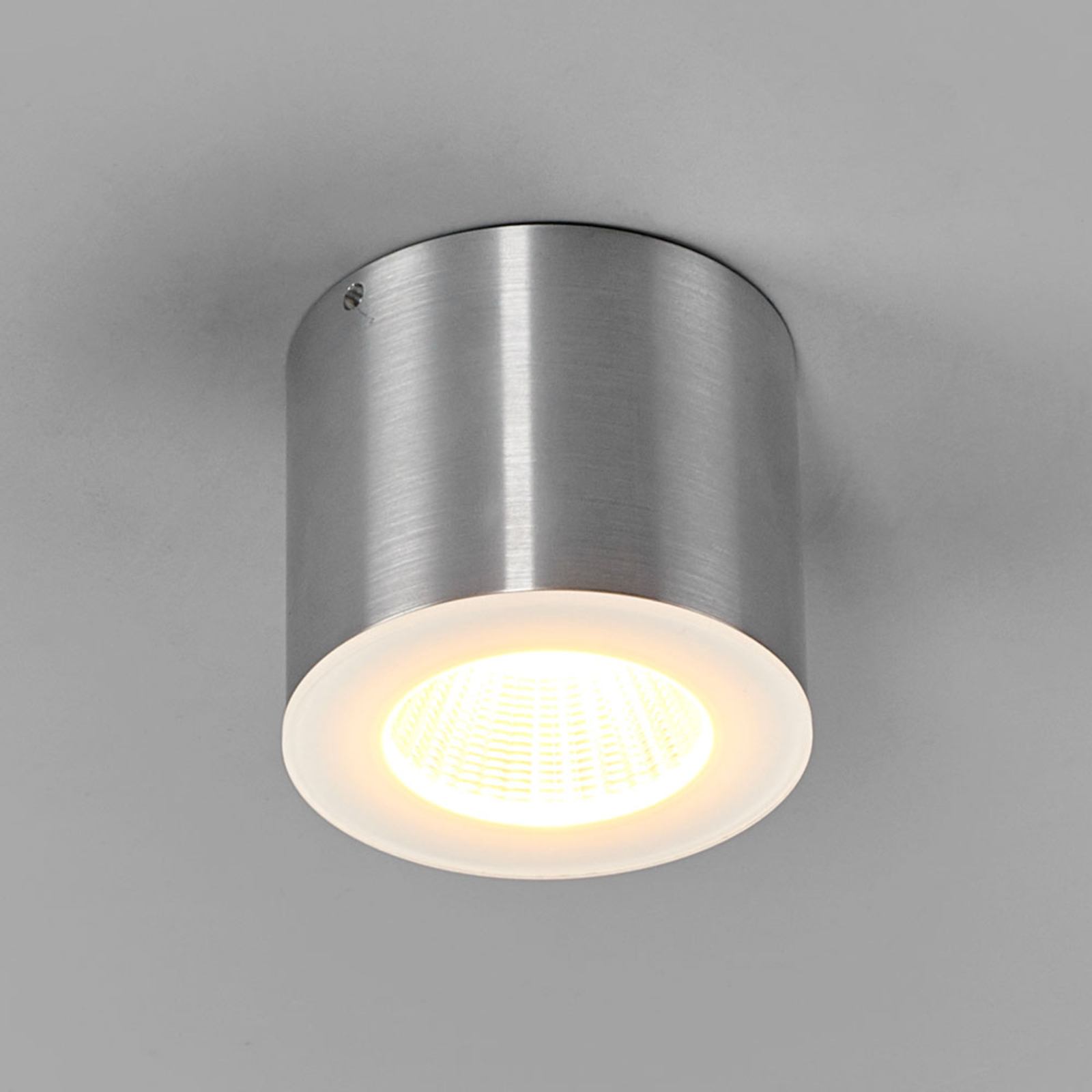 Helestra Oso foco de techo LED, redondo, aluminio