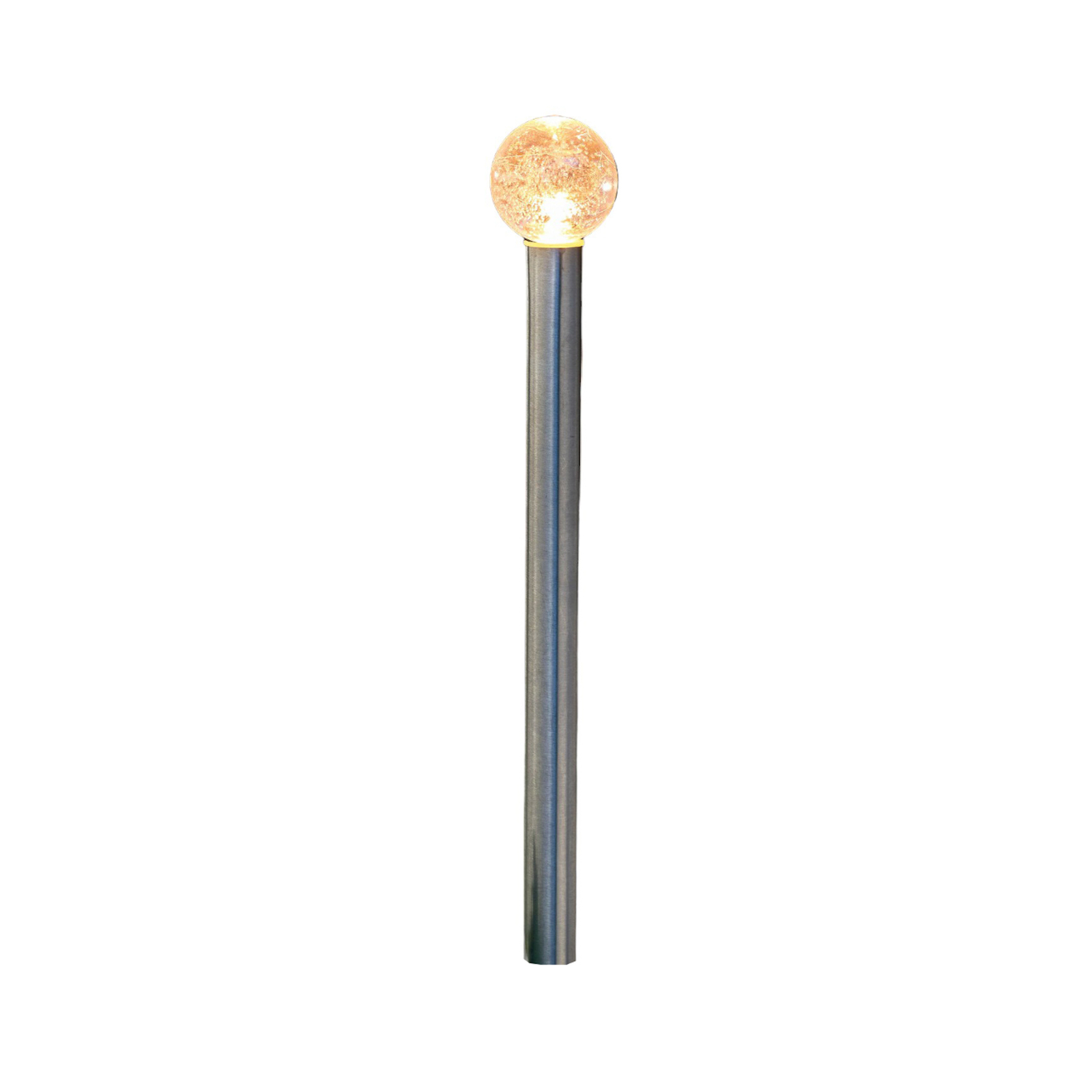 GlowBall LED solar ground spike, set of 10, 44 cm