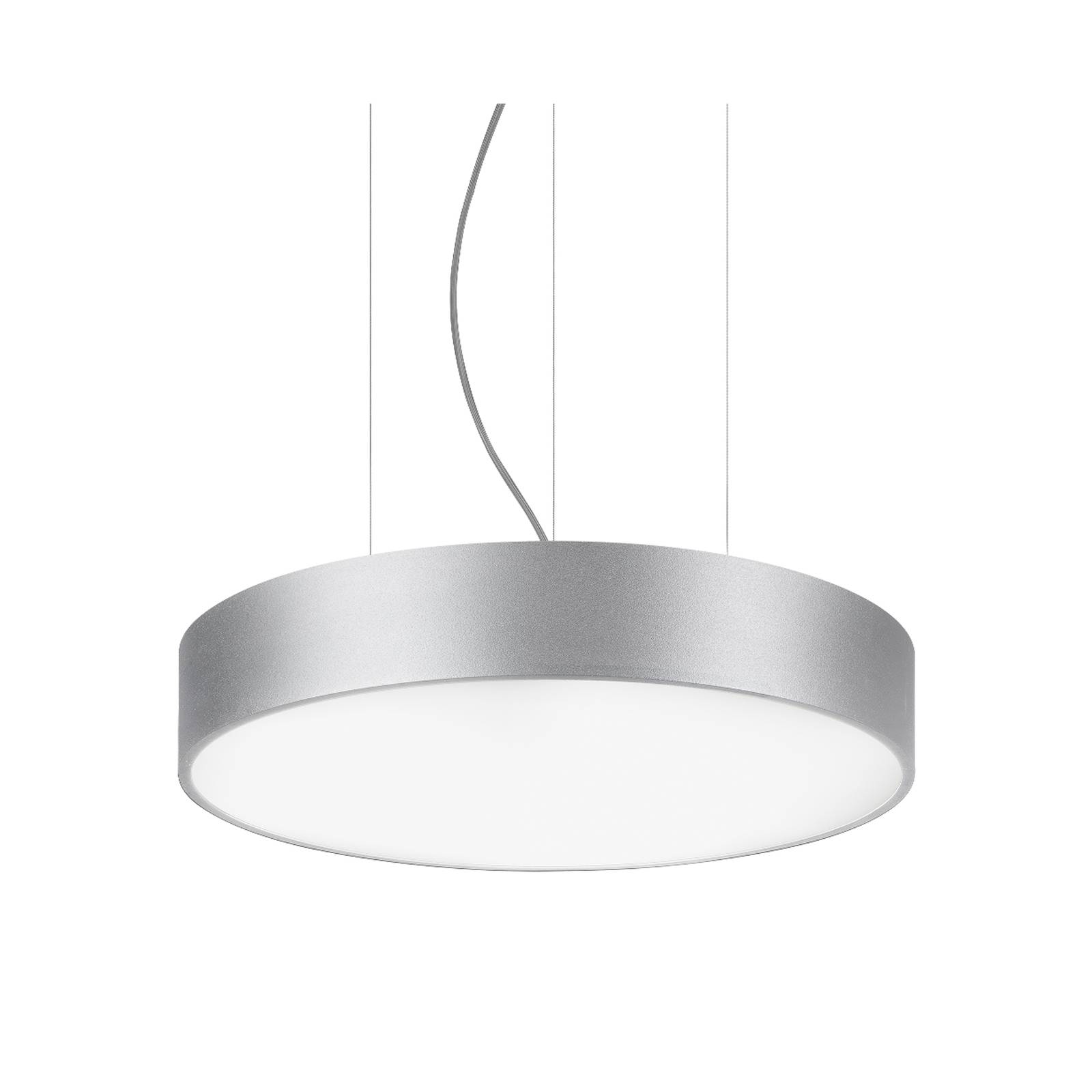 BRUMBERG Biro Circle Hanglamp voor Werkkamer / Kantoor - modern - alu / grijs / zink - Aluminium
