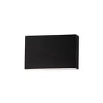 Egger DLS Aplique LED para exterior Flatbox negro 11x7 cm aluminio