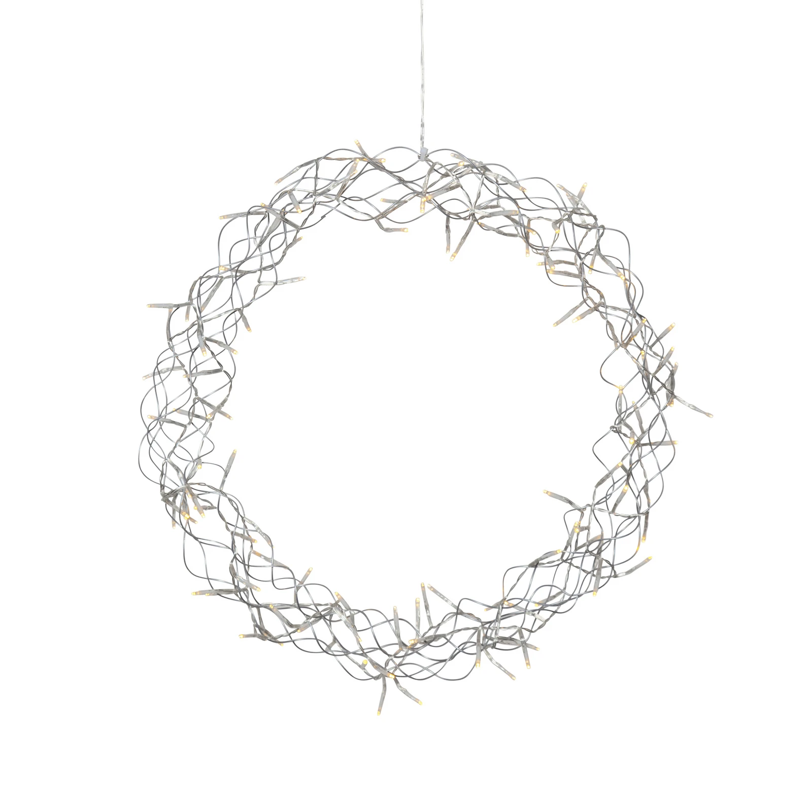 LED-krans Curly, varmhvid, Ø 50 cm
