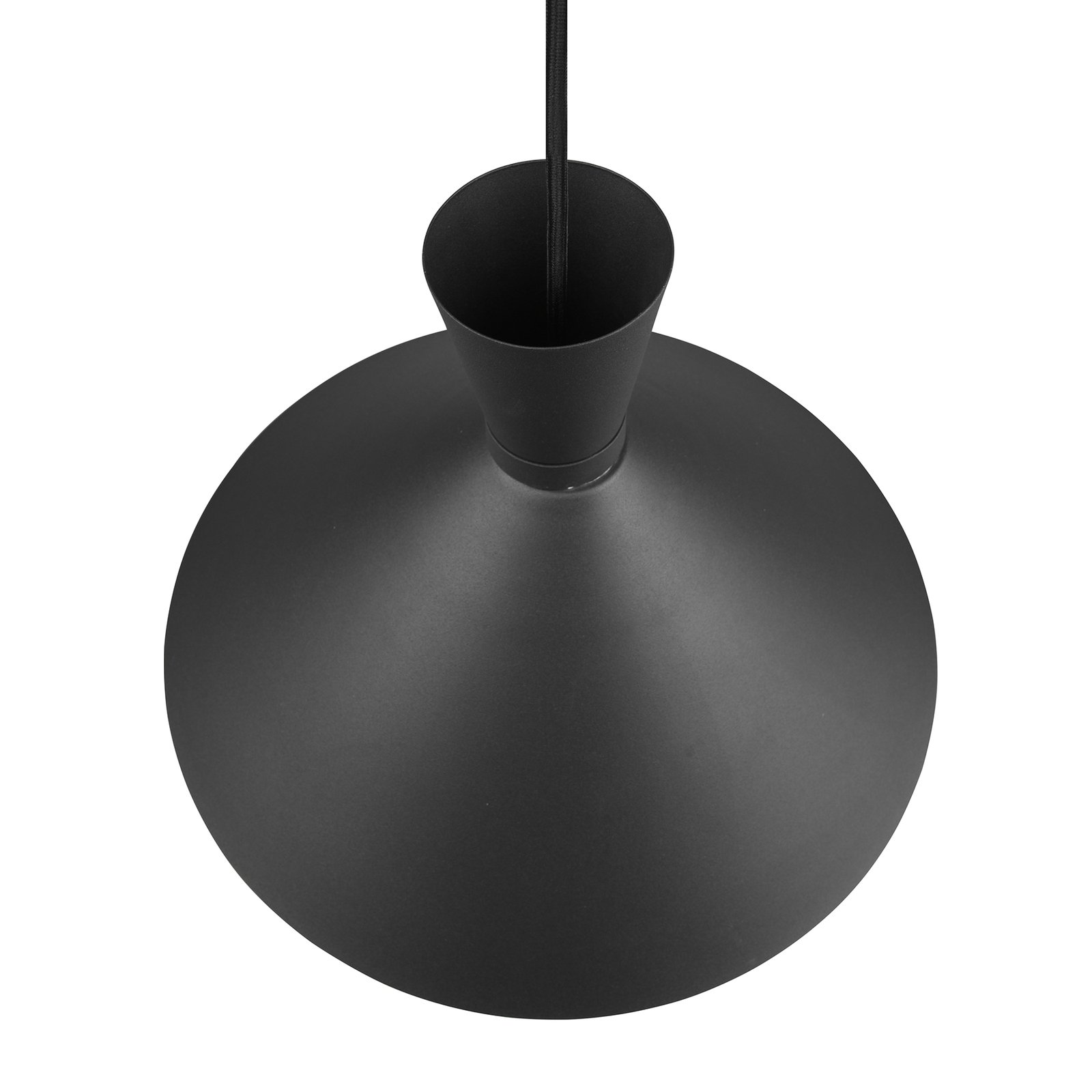 Lámpara colgante Enzo, 1 luz, Ø 35 cm, negro