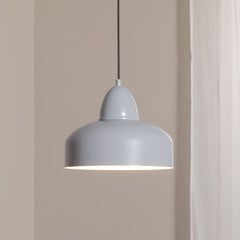 Lámpara colgante Mille, 1 luz, gris