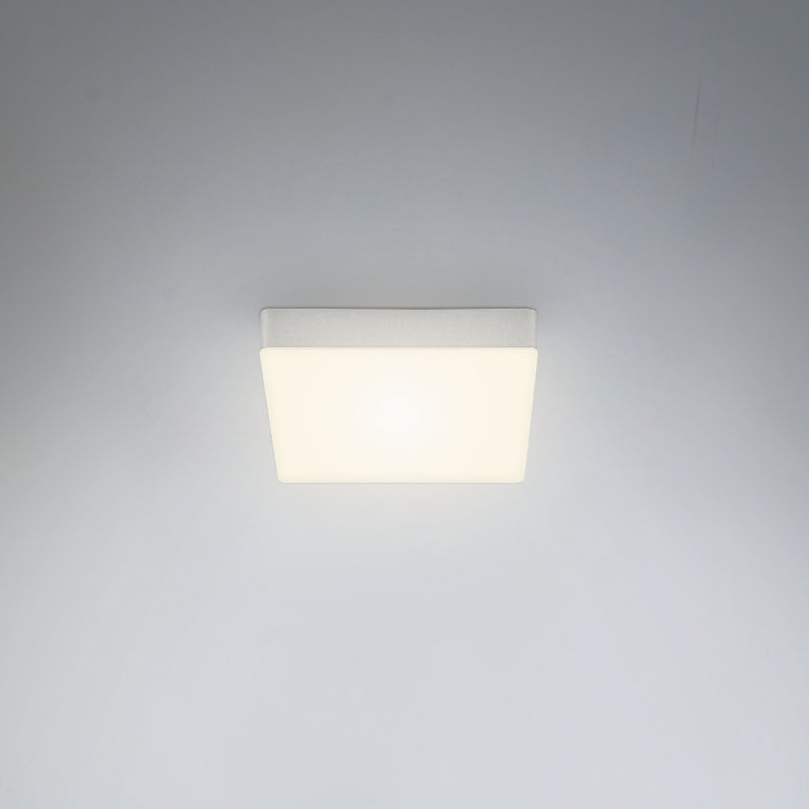 Plafoniera Flame LED, 15,7 x 15,7 cm, argento