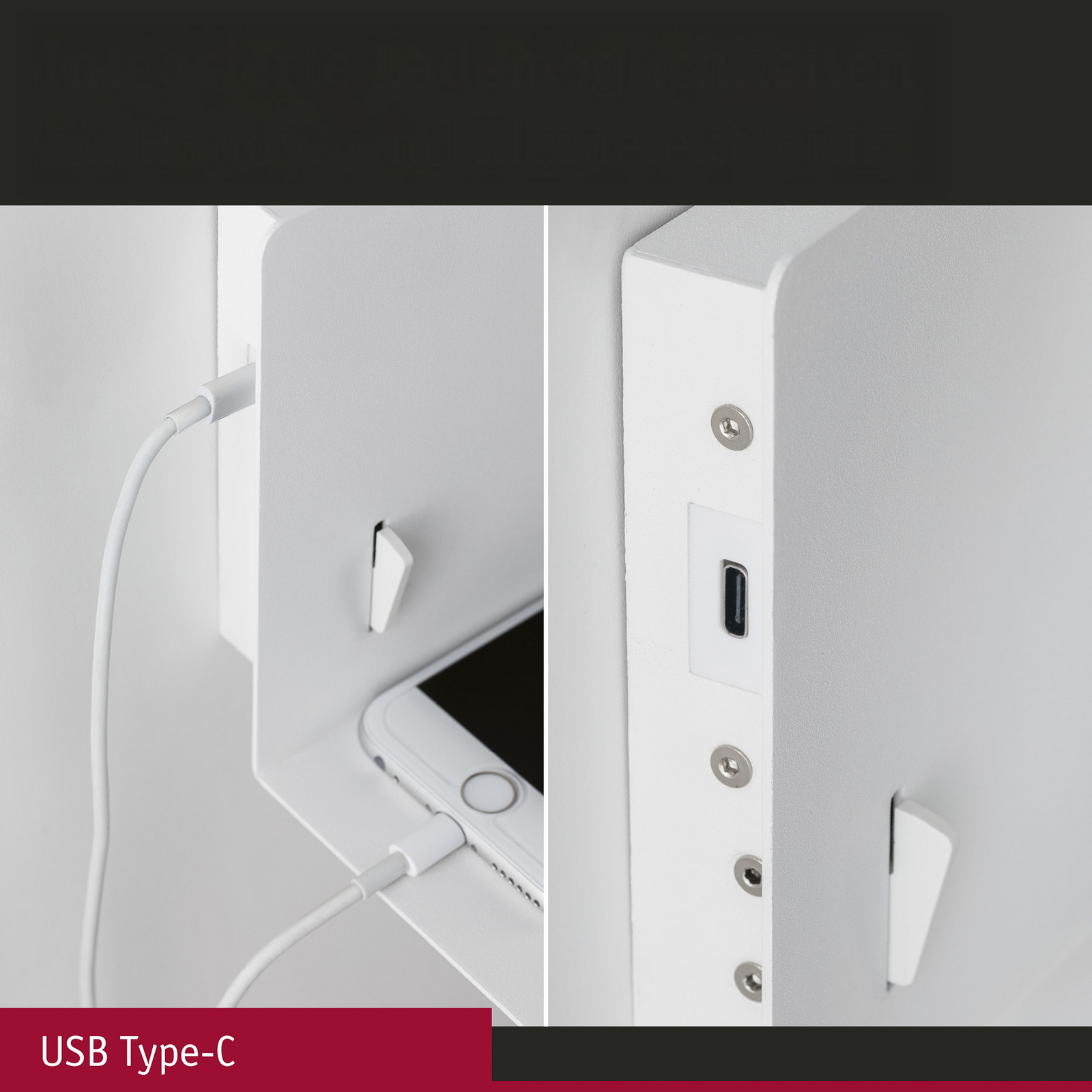 Zidna svjetiljka Devara, mat bijela - Paulmann Zidna svjetiljka Devara, mat bijela - Paulmann