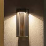LED napelemes fali lámpa lapát érzékelővel, szürke