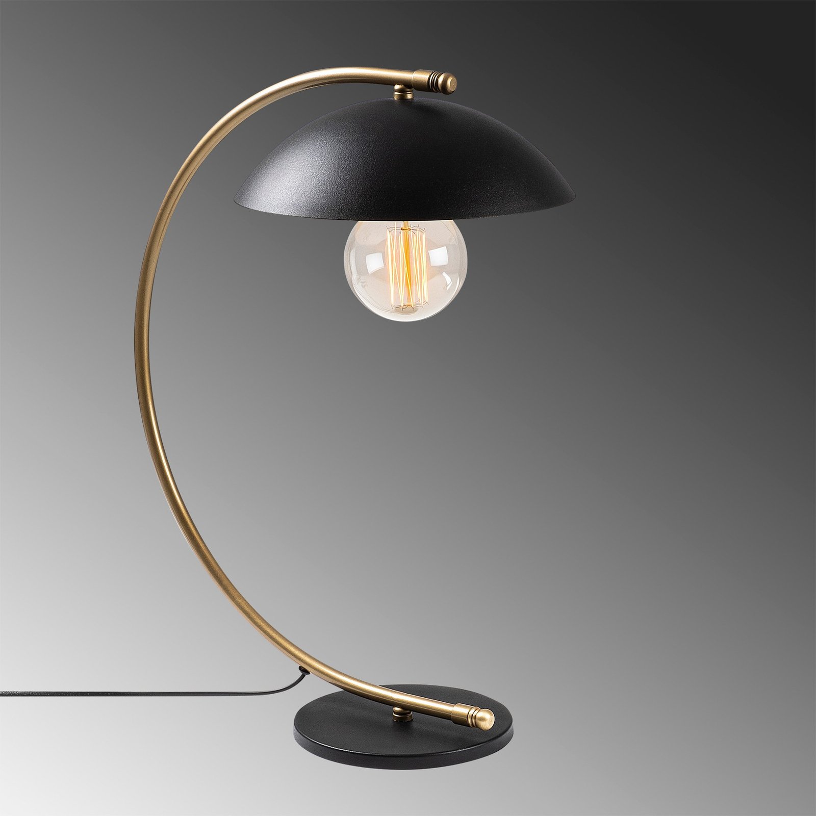 Stolní lampa Sivani NT-150, zlatá obloukový stojan