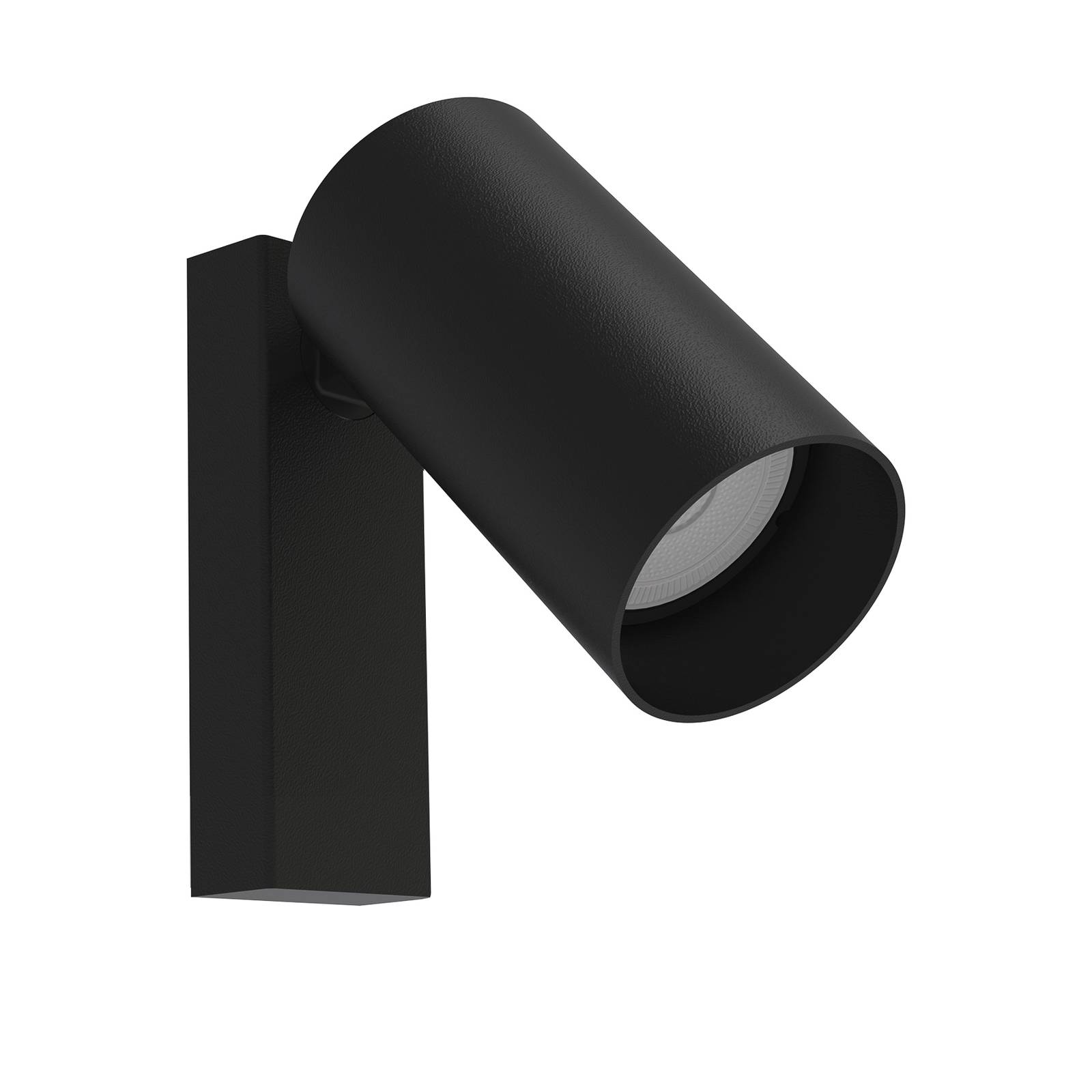 Nowodvorski Lighting Wandspot Mono I zwart - Wandstraler - Woon-/ Eetkamer - dimbaar - Modern - Staal, ABS-kunststof