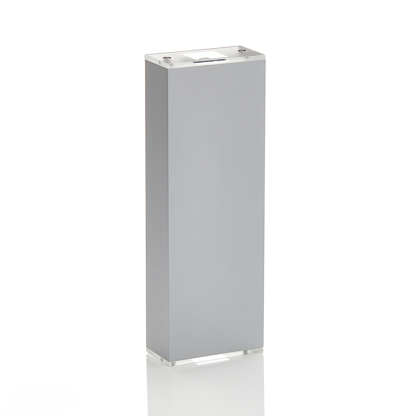 Lucande Anita LED-vegglampe sølv, høyde 26 cm