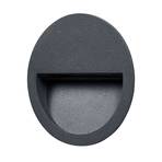 Loya Round Aplice Perete Încastrată de Exterior Dark Grey - Lucande