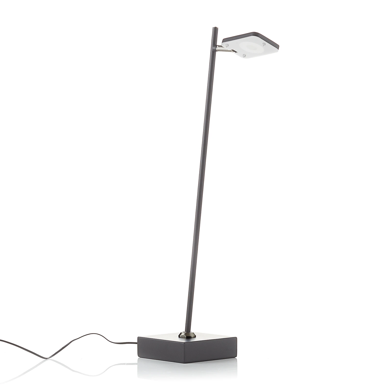 Stolná LED lampa Block, stmievateľná. čierna