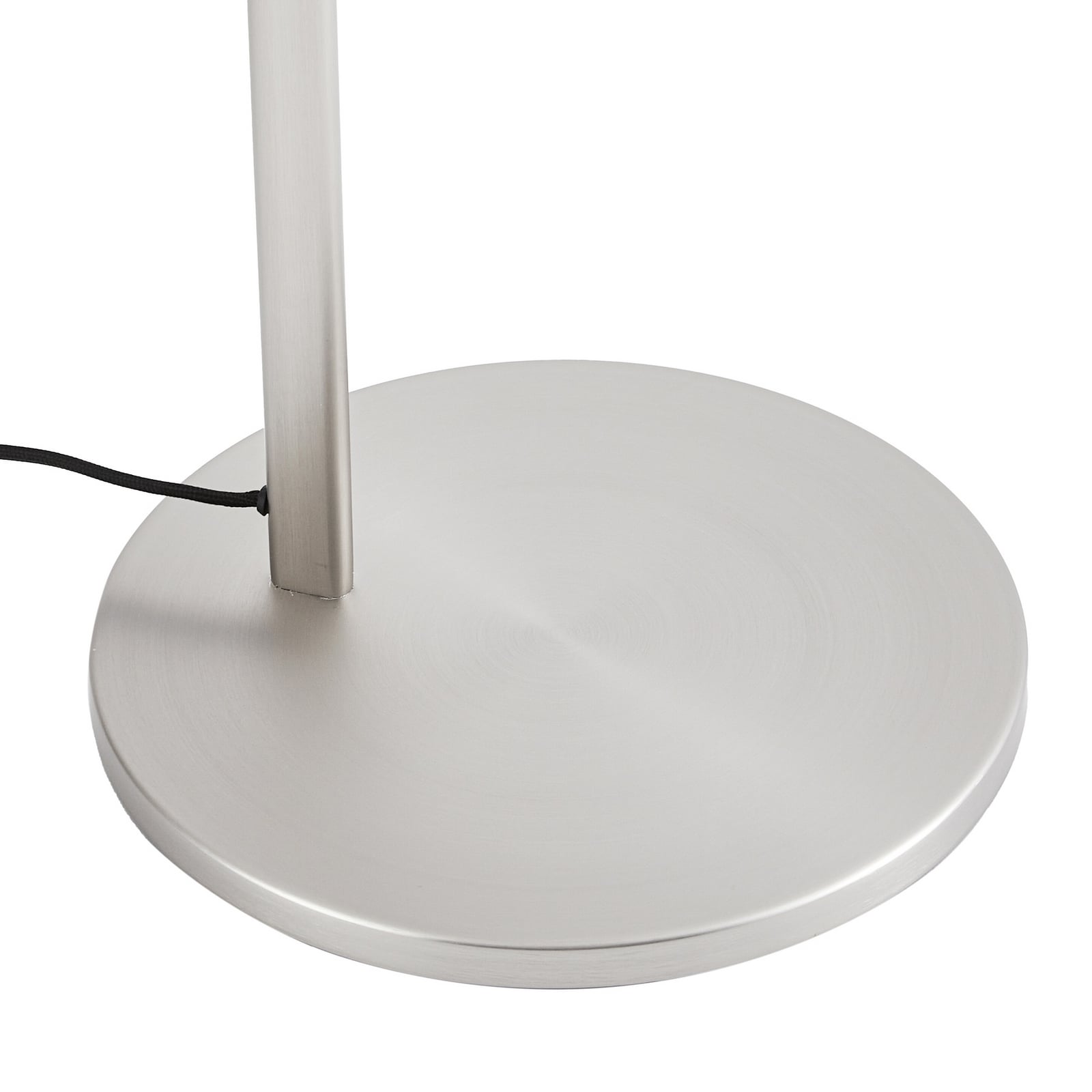 Lucande Lampa stojąca Silka, 216 cm, nikiel satynowy, regulowana