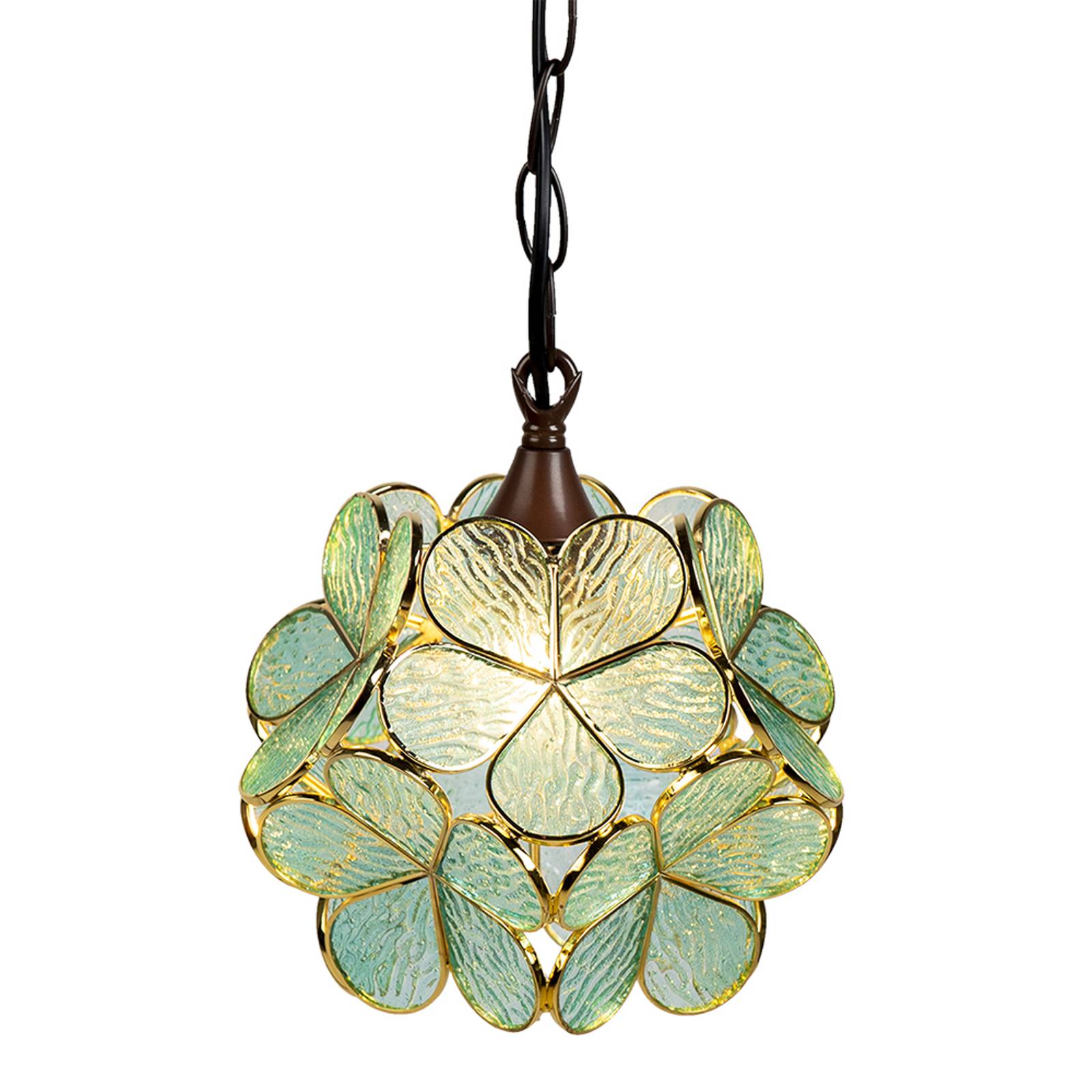 Suspension 5LL-6094 au style Tiffany verte