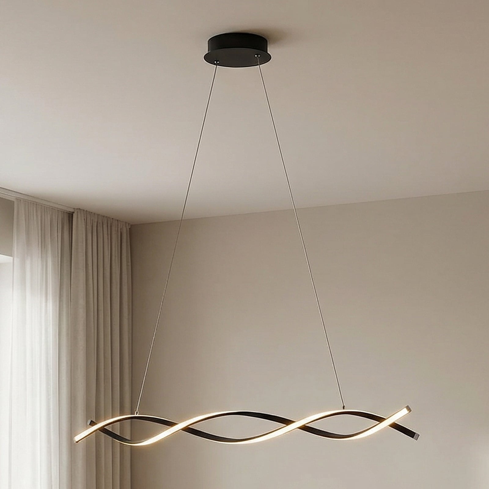 Lindby LED-Hängeleuchte Welina, 107 cm, dimmbar, verstellbar