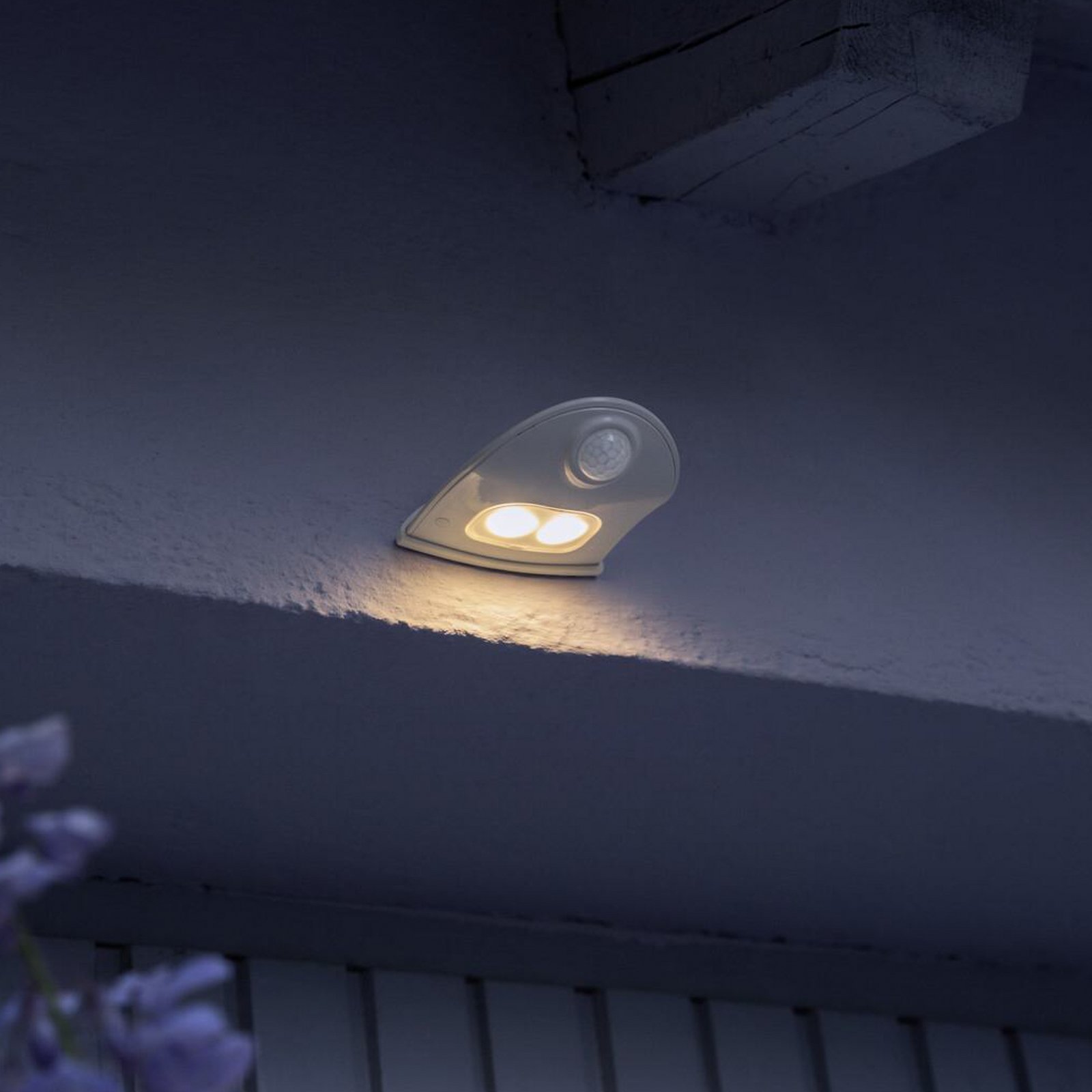 OSRAM LED-Außenwandlampe DOORLED DOWN silber Sensor Batterie