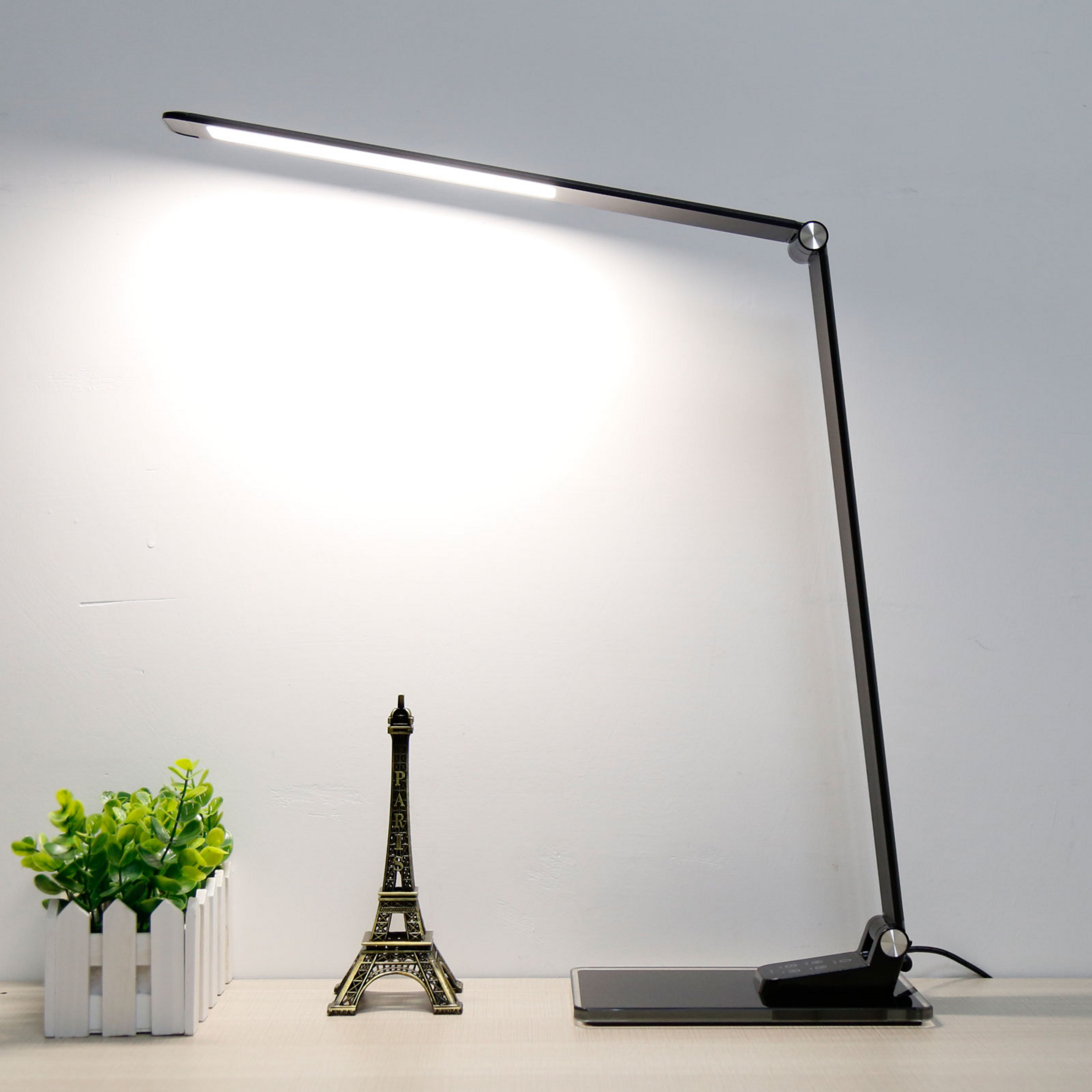 Lámpara de mesa LED Starglass con base de cristal