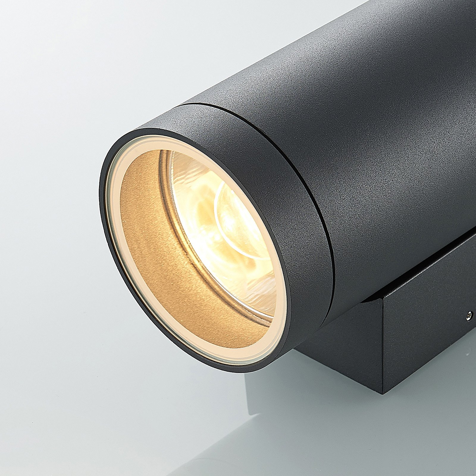 Thomke Outdoor Wall Lamp Dark Grey - Lucande