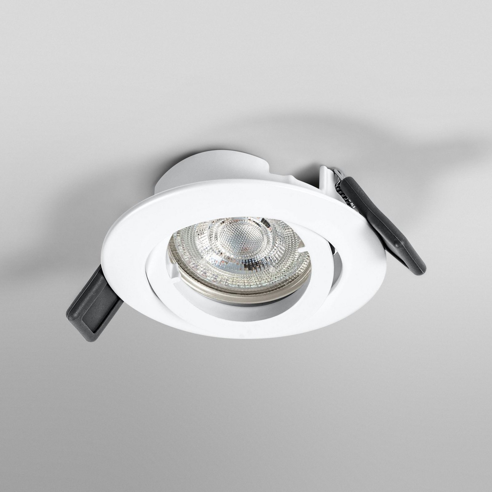OSRAM Einbauspot, Ø 9 cm, weiß, Metall, GU10-LED, 2.700 K