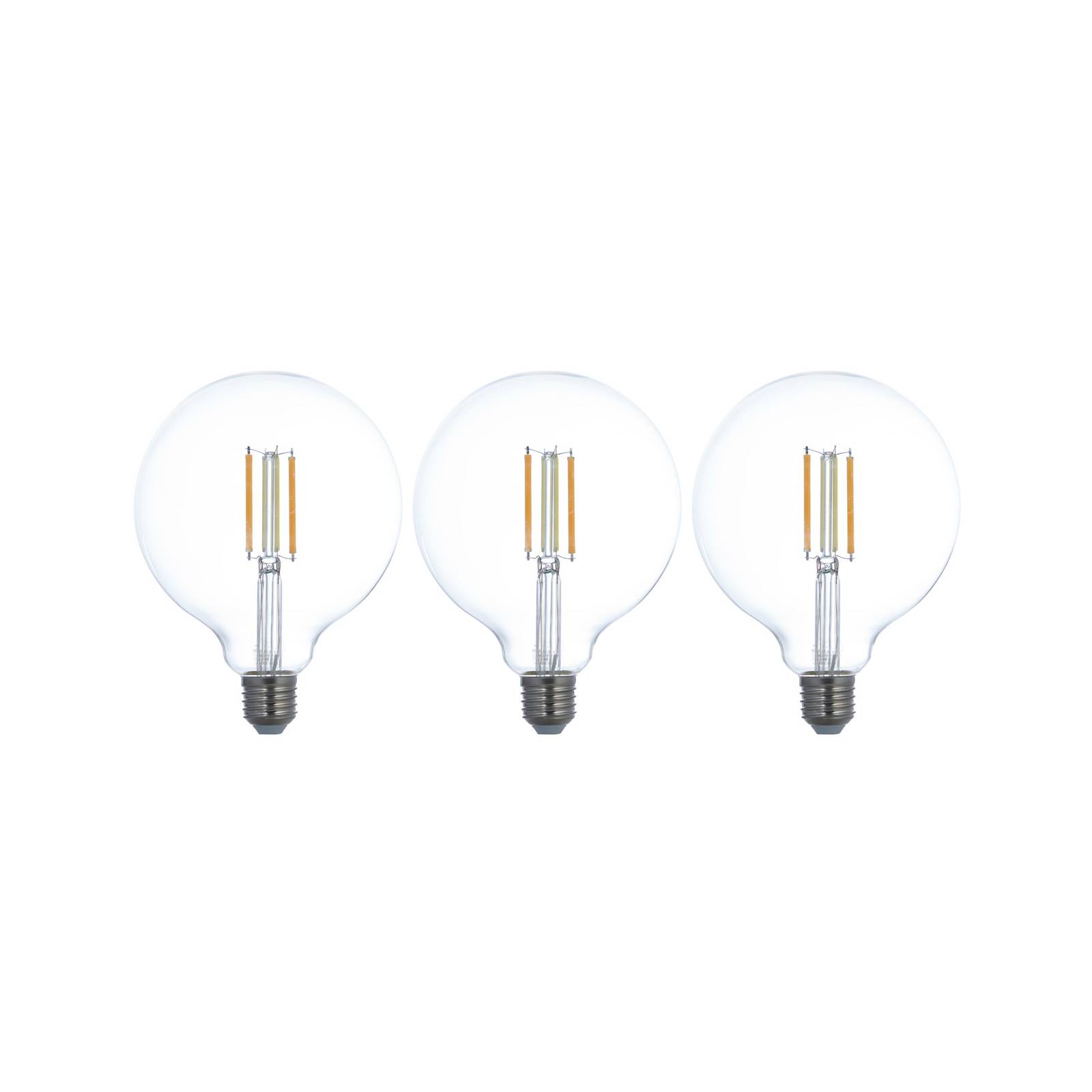 LUUMR Smart LED E27 G125 7W ZigBee Tuya Philips Hue zestaw 3 szt