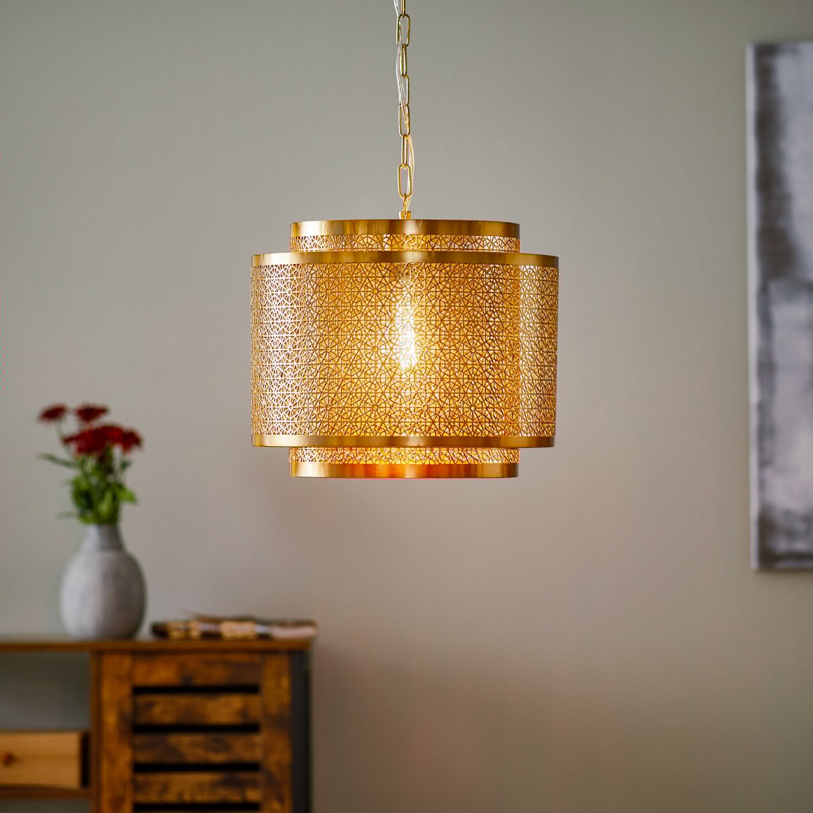 By Rydéns Hermine hanging light, for Living / Dining Room, metal, E27, 60 W, energy efficiency: A++, H: 31 cm