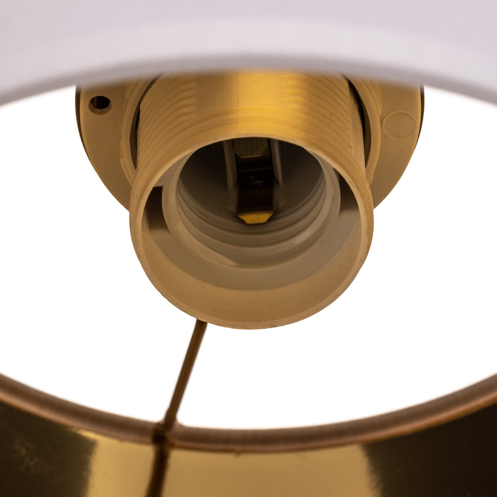 Pakabinamas šviestuvas "Soho", cilindrinis, apvalus 3fl baltas/auksinis
