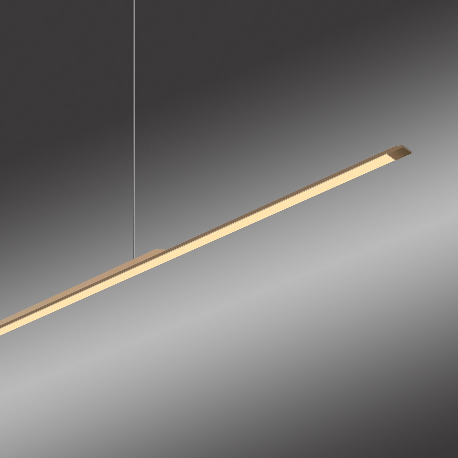 Suspension LED, bronze, 125 cm, aluminium, 3 000 K - PURE Suspension LED, bronze, 125 cm, aluminium, 3 000 K - PURE