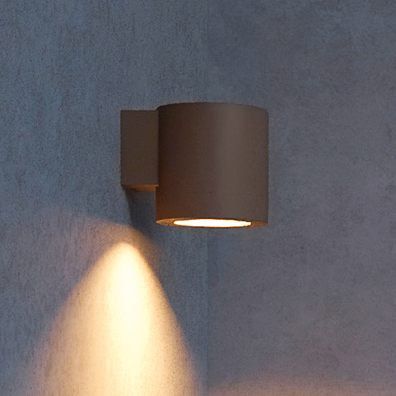Applique da esterno Philips Fylx, marrone, metallo, IP44, GU10