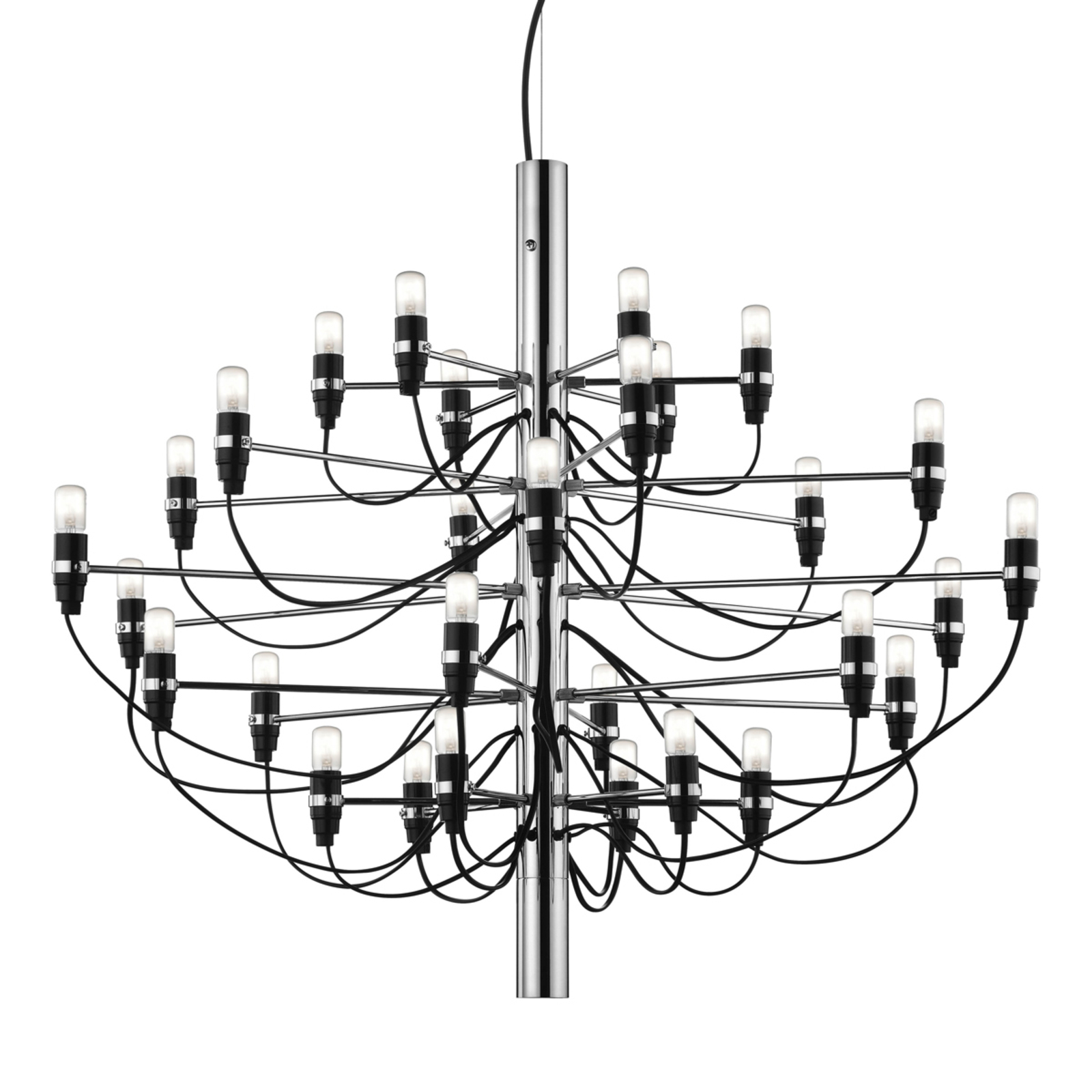 FLOS 2097/50 LED-Kronleuchter, gefrostete Lampen