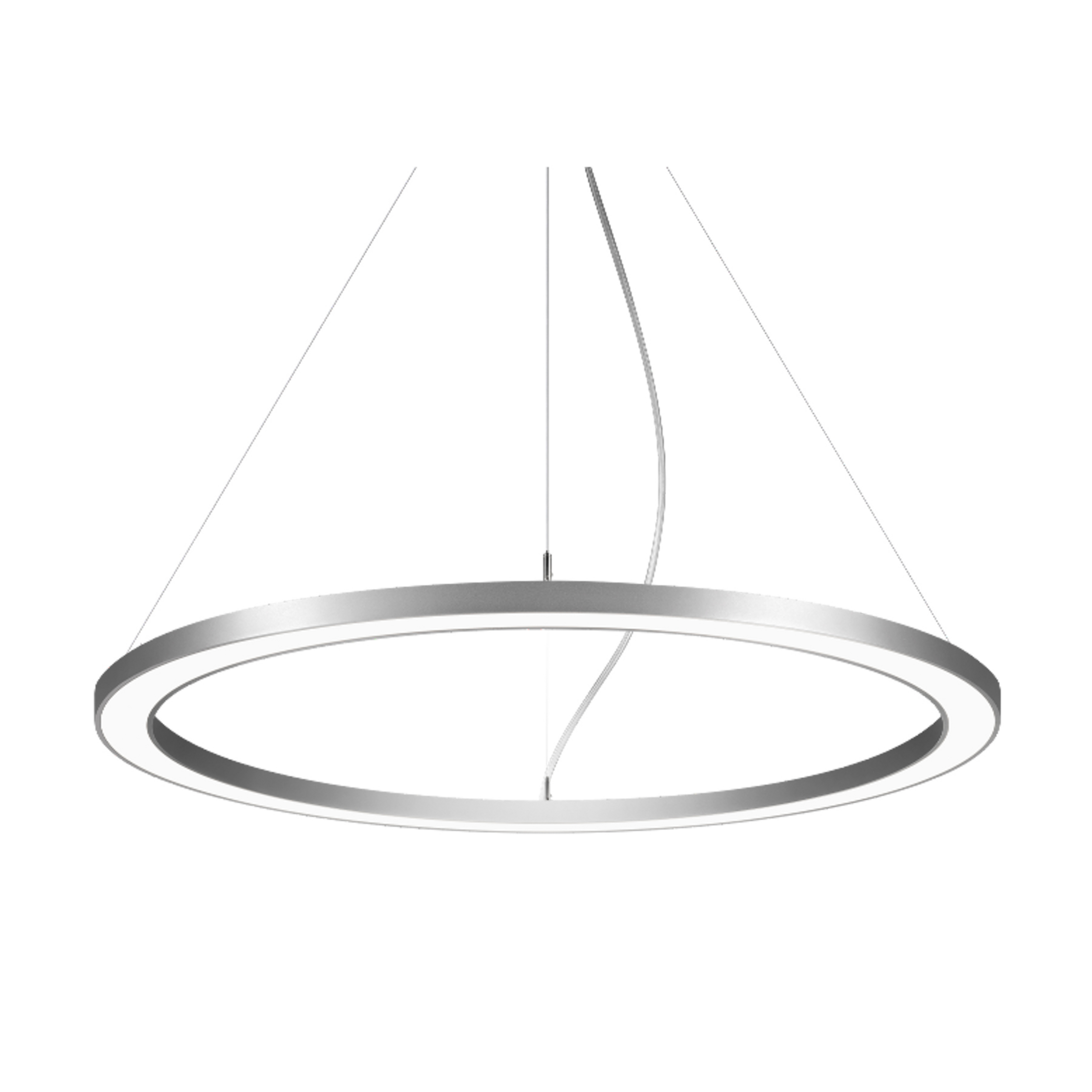 BRUMBERG Biro Circle Ring 3,5 direkte 45cm DALI sølv 4000 K