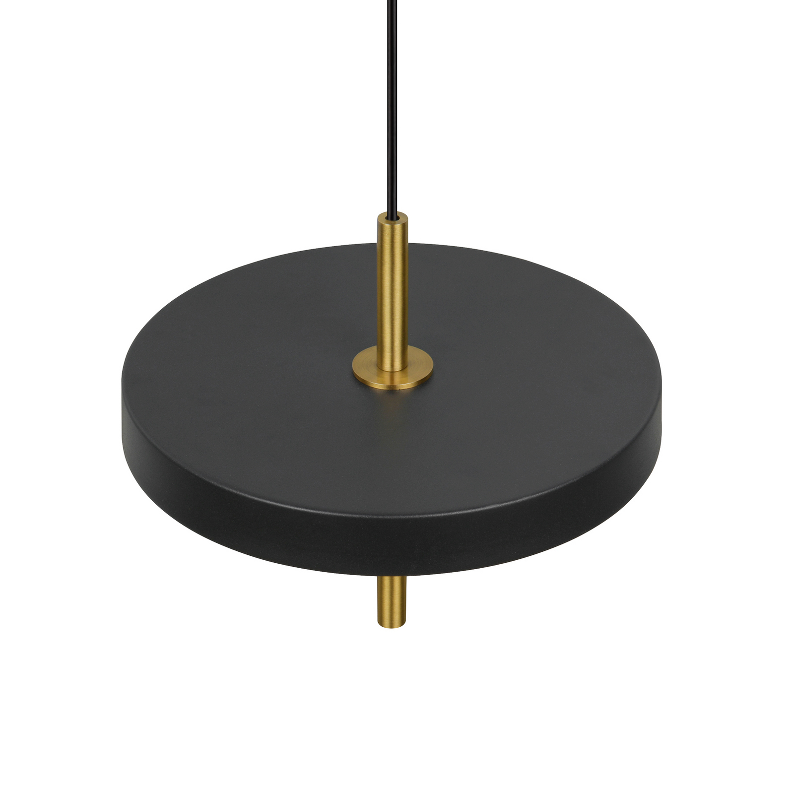 Candeeiro suspenso LED Keaton preto/dourado, Ø 20 cm Metal CCT Candeeiro suspenso LED Keaton preto/dourado, Ø 20 cm Metal CCT