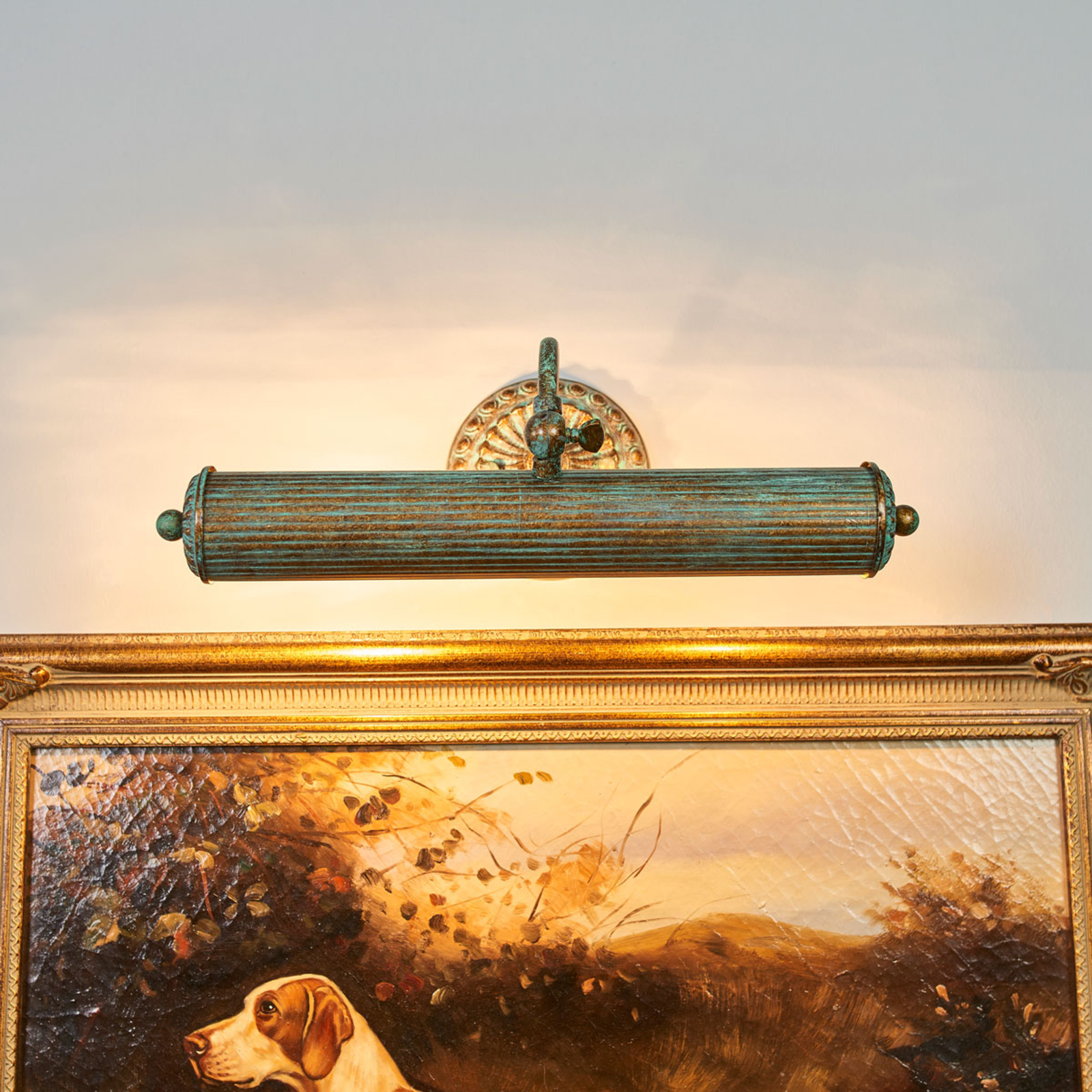 Antique-style picture light Beno