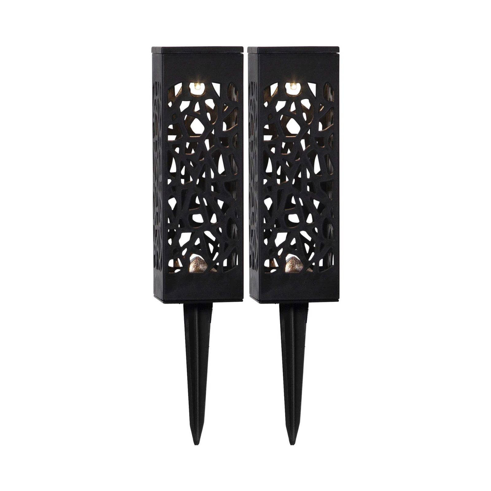 Lampada LED solare Izola con picchetto set 2x