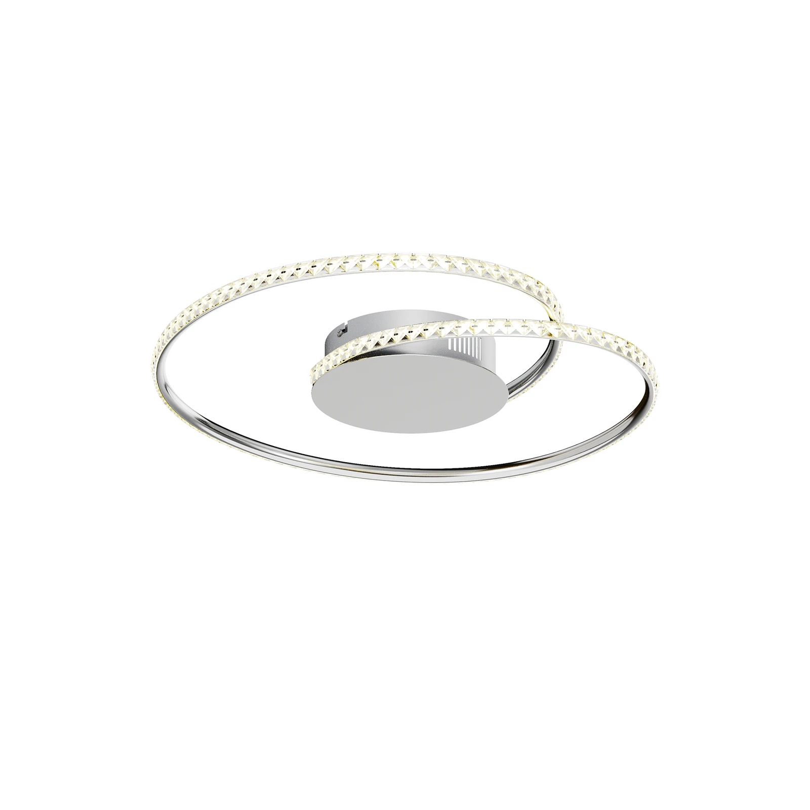 "Lindby" LED lubinis šviestuvas "Joline", Ø 45 cm, kristalai, metalas