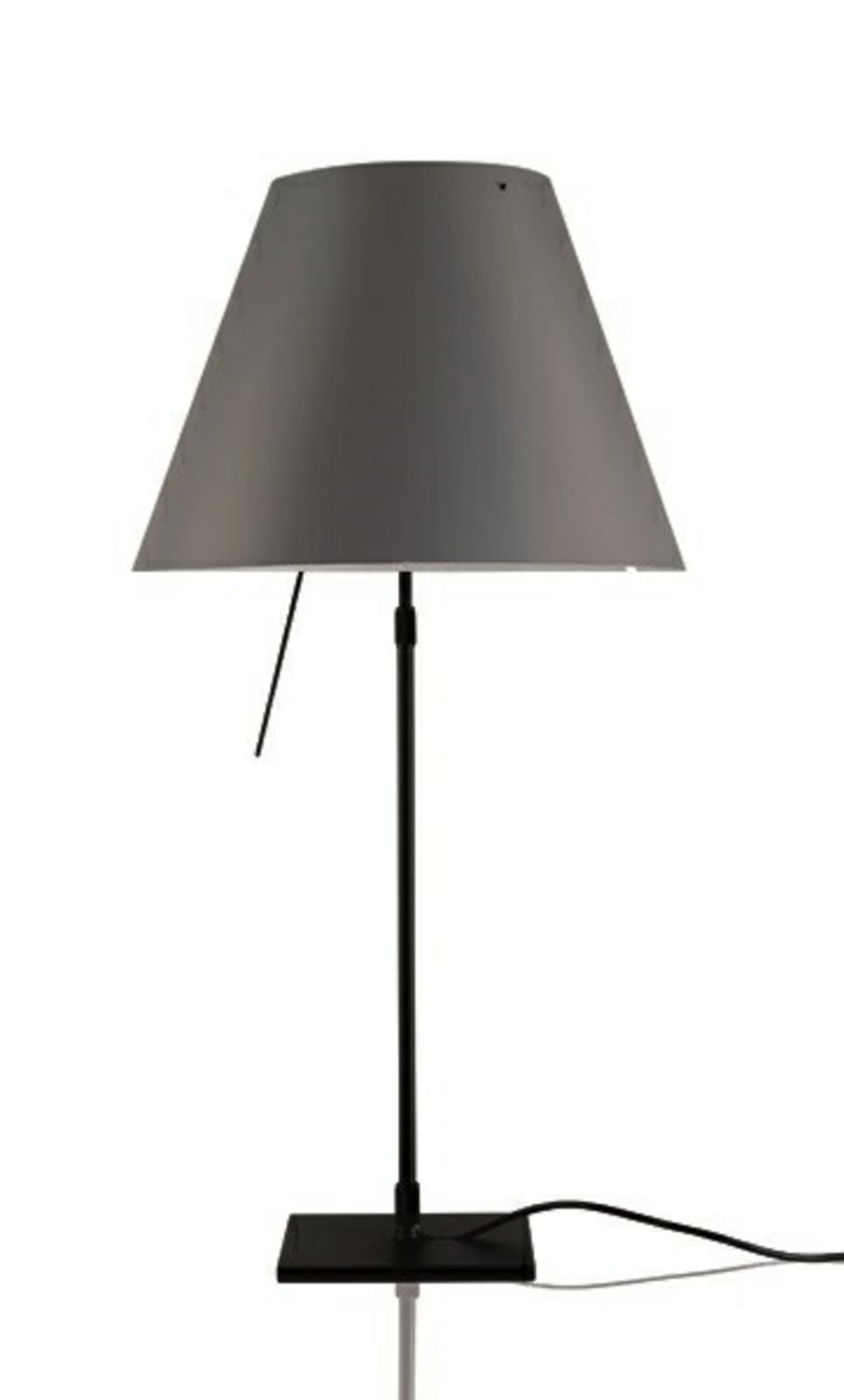 Costanza bordlampe, grå/sort, dæmpbar Luceplan - Stue - Aluminium