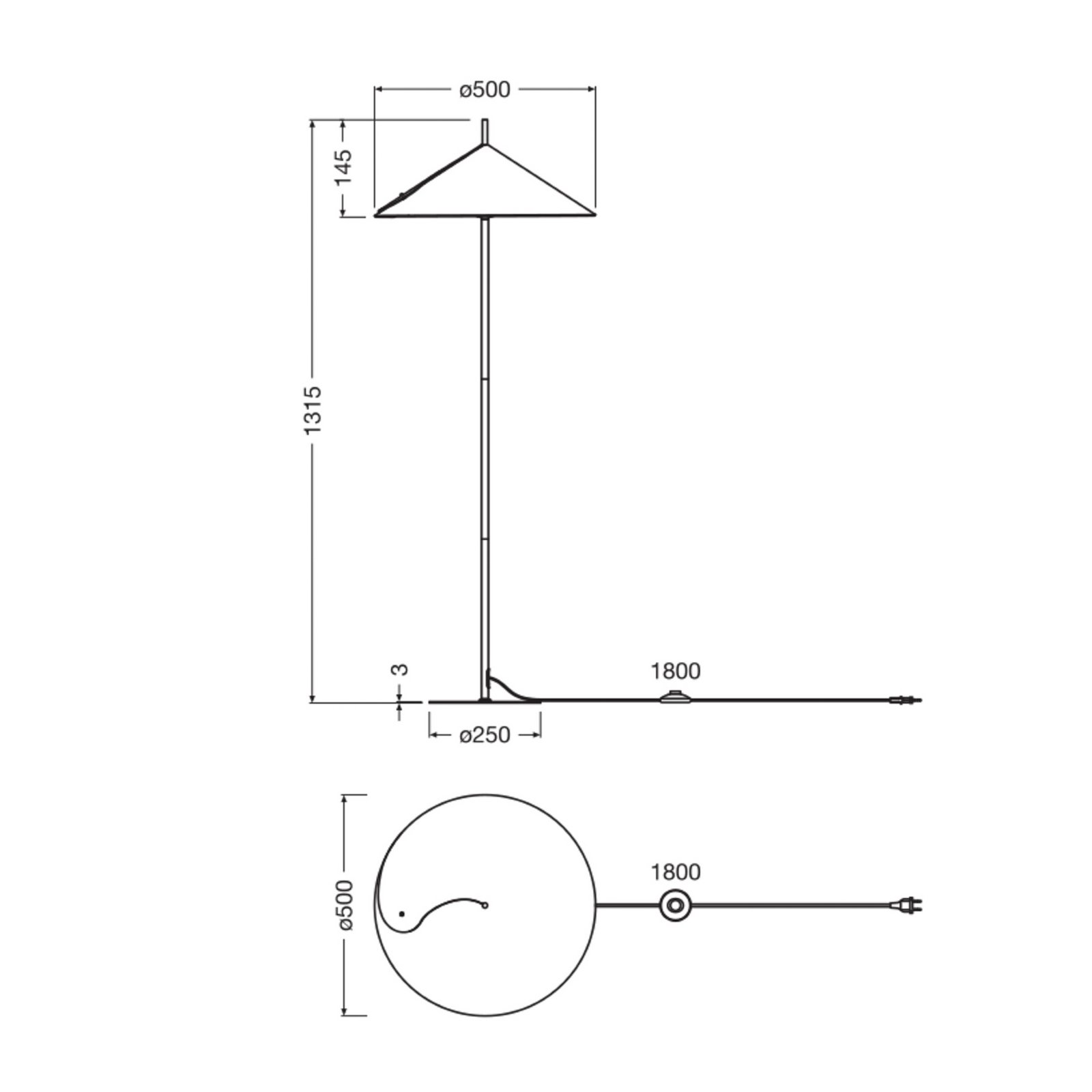 Lampe sur pied OSRAM Decor Flip, bleu, feutre, E14, réglable