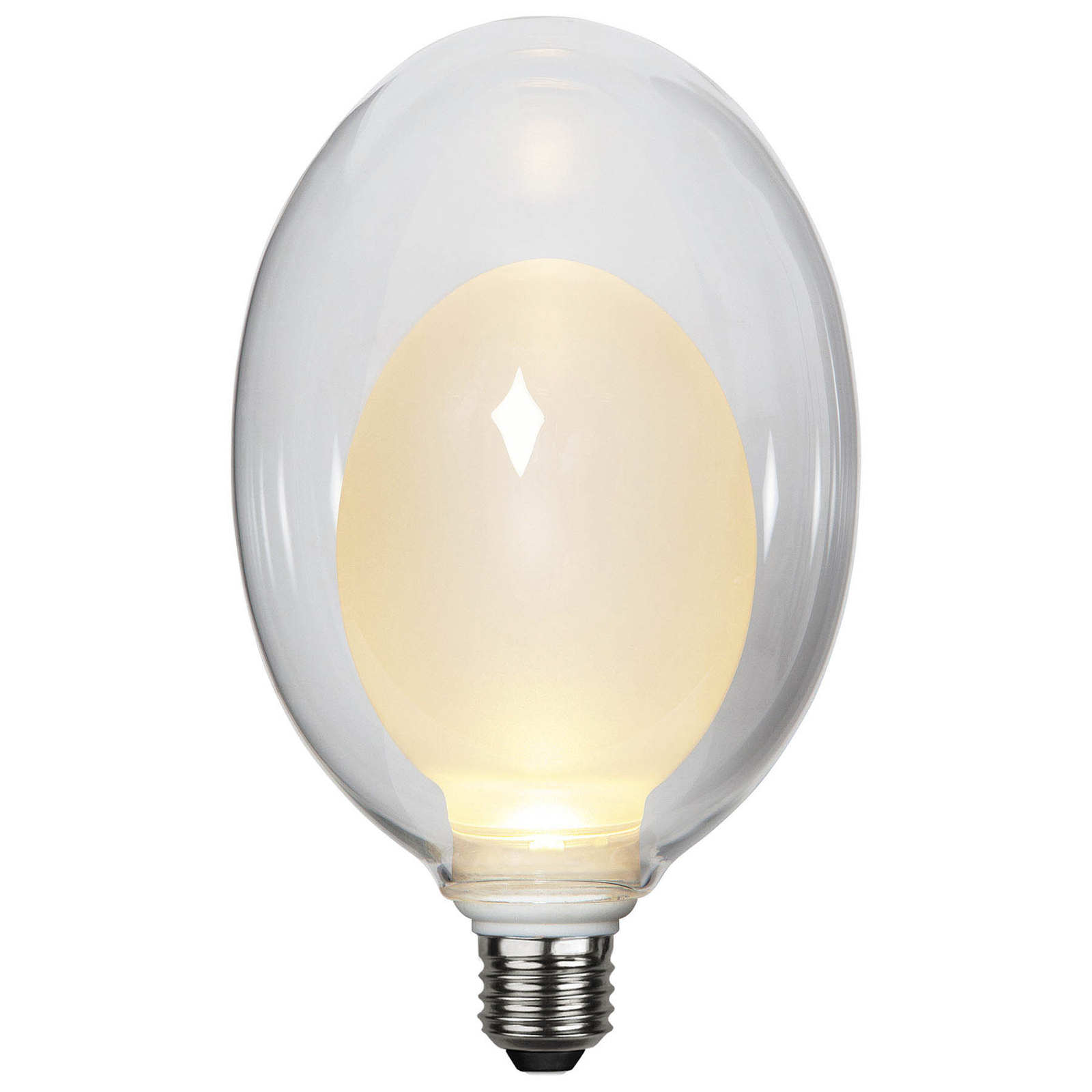 LED lampadina Space E27 3,5W D120, opale