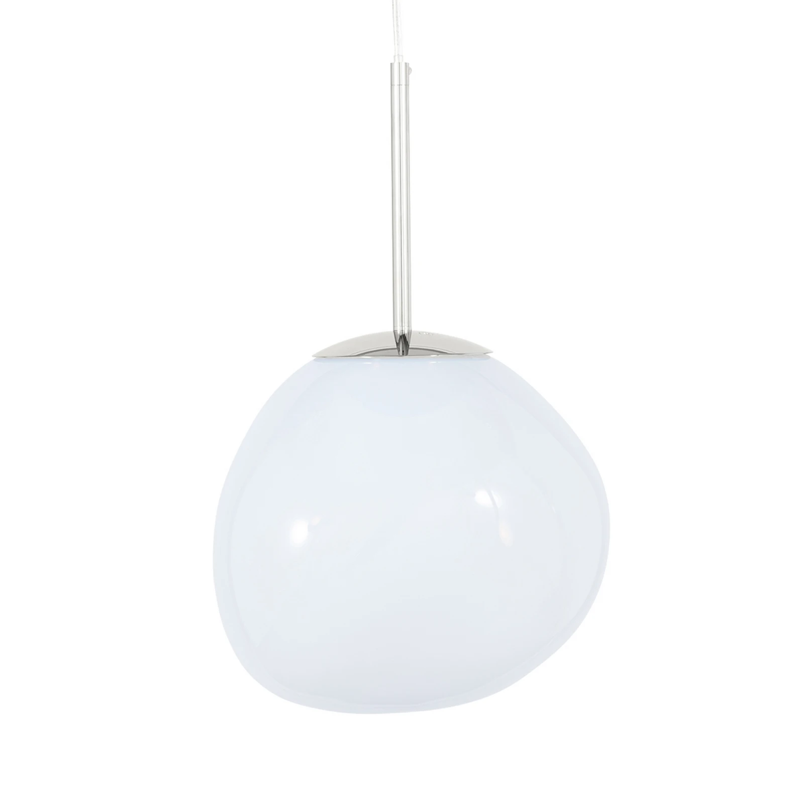 Tom Dixon, LED hanging light Melt, Ø 28 cm, opal/silver